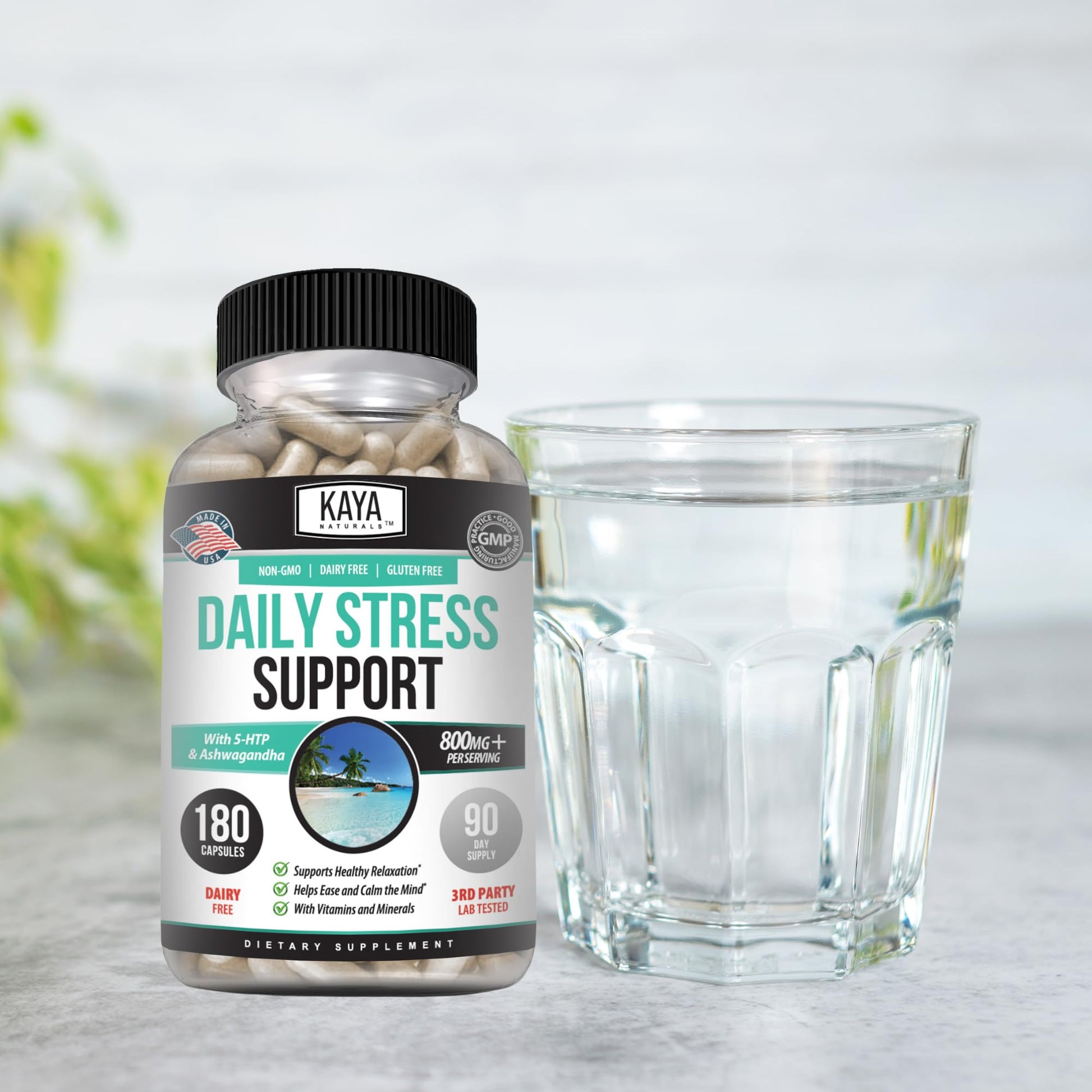 Kaya Naturals - Natural Herbal Support Vitamin Supplement are Designed to Help You find Balance and Relaxation in Your Daily Routine - Vitamin Supplement - 180 Capsules Kaya NaturalsAu supplements