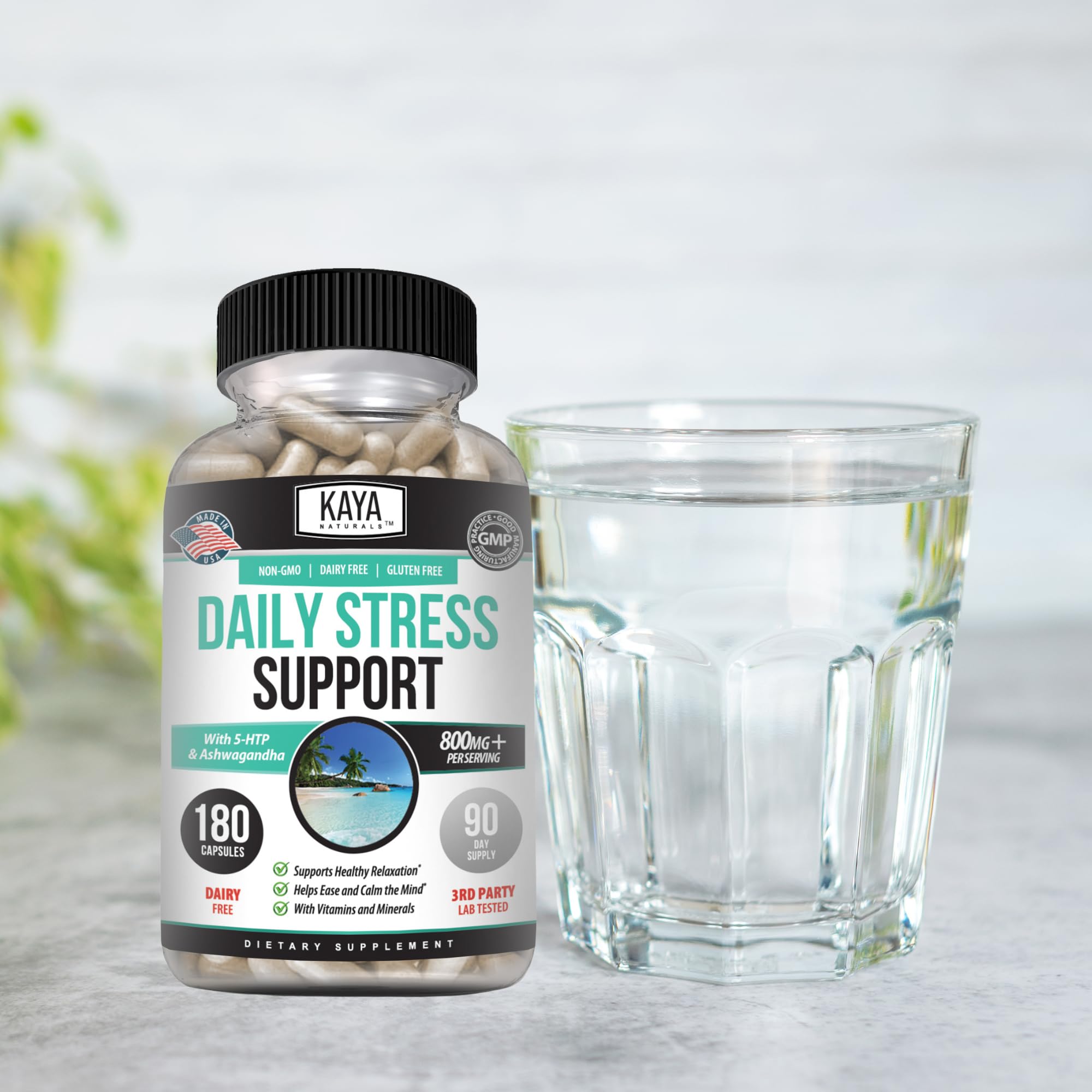 Kaya Naturals - Natural Herbal Support Vitamin Supplement are Designed to Help You find Balance and Relaxation in Your Daily Routine - Vitamin Supplement - 180 Capsules Kaya NaturalsAu supplements