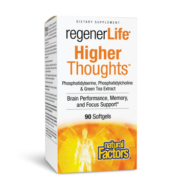 Natural Factors Higher Thoughts - Supports Cognitive & Cardiovascular Health* - Fish Oil, Fatty Acids, EPA, DHA & More - 90 Softgels Natural FactorsAu supplements