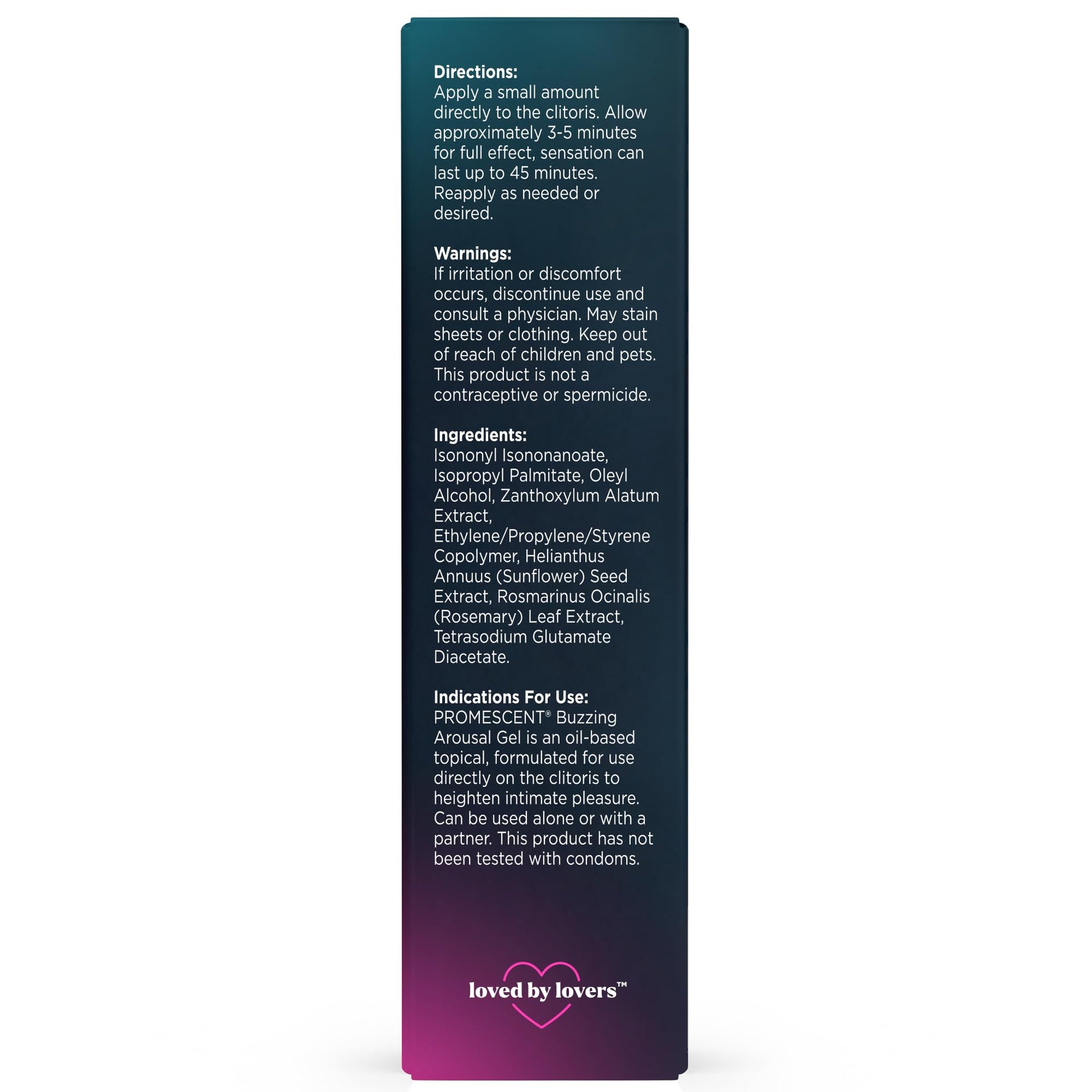 Promescent Buzzing Gel for Women – Arousal Enhancing Intimate Lubricant, Non-Sticky & Long-Lasting, Personal Lube for Increased Heightened Feeling, 75 Uses (15ml) PromescentAu supplements