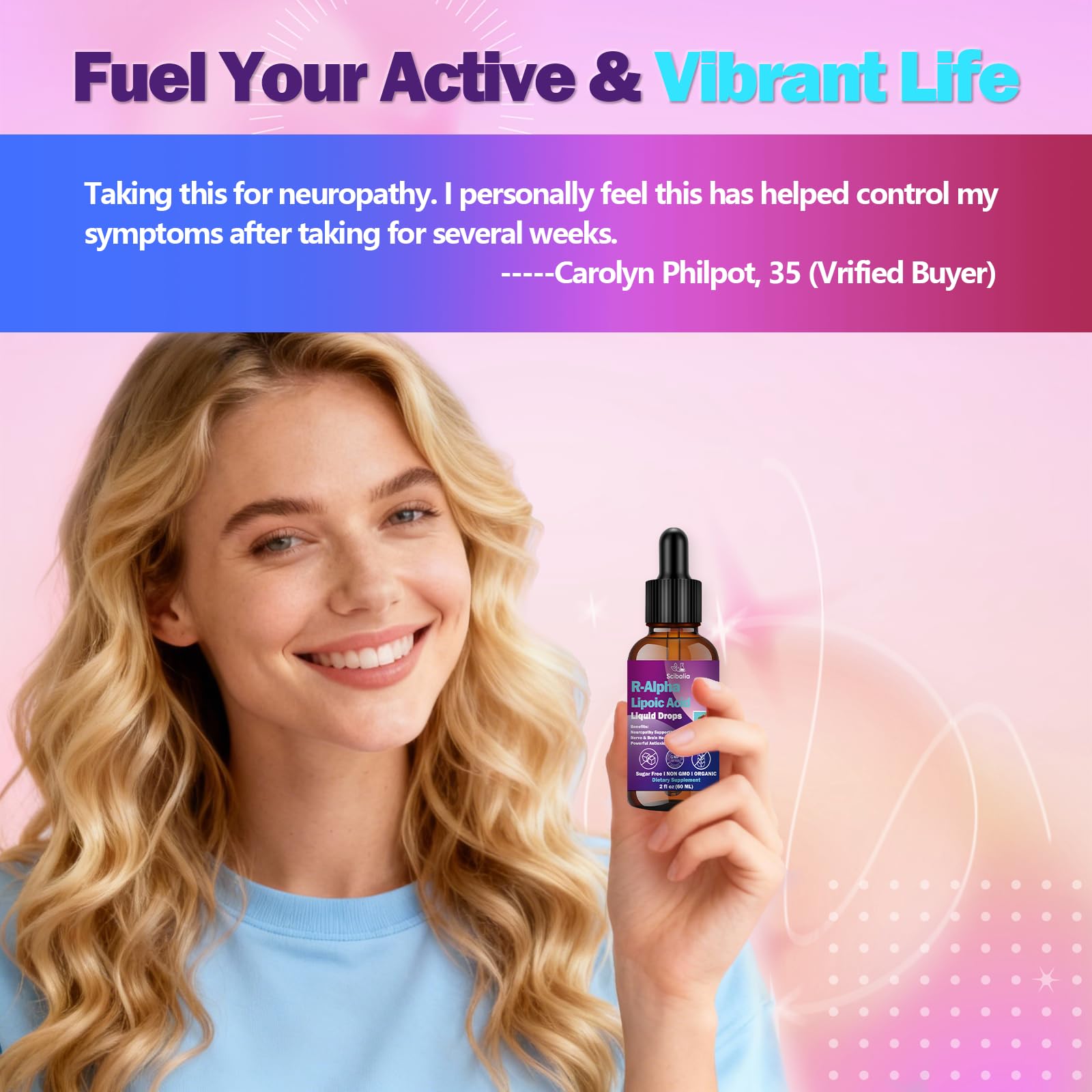 R Alpha Lipoic Acid 600mg Liquid Drops for Neuropathy, Advanced 11-in-1 Stabilized R-ALA Supplement w. Benfotiamine Acetyl L-Carnitine Vitamin C E for Antioxidant Nerve Brain Energy Health Non GMO ScibaliaAu supplements
