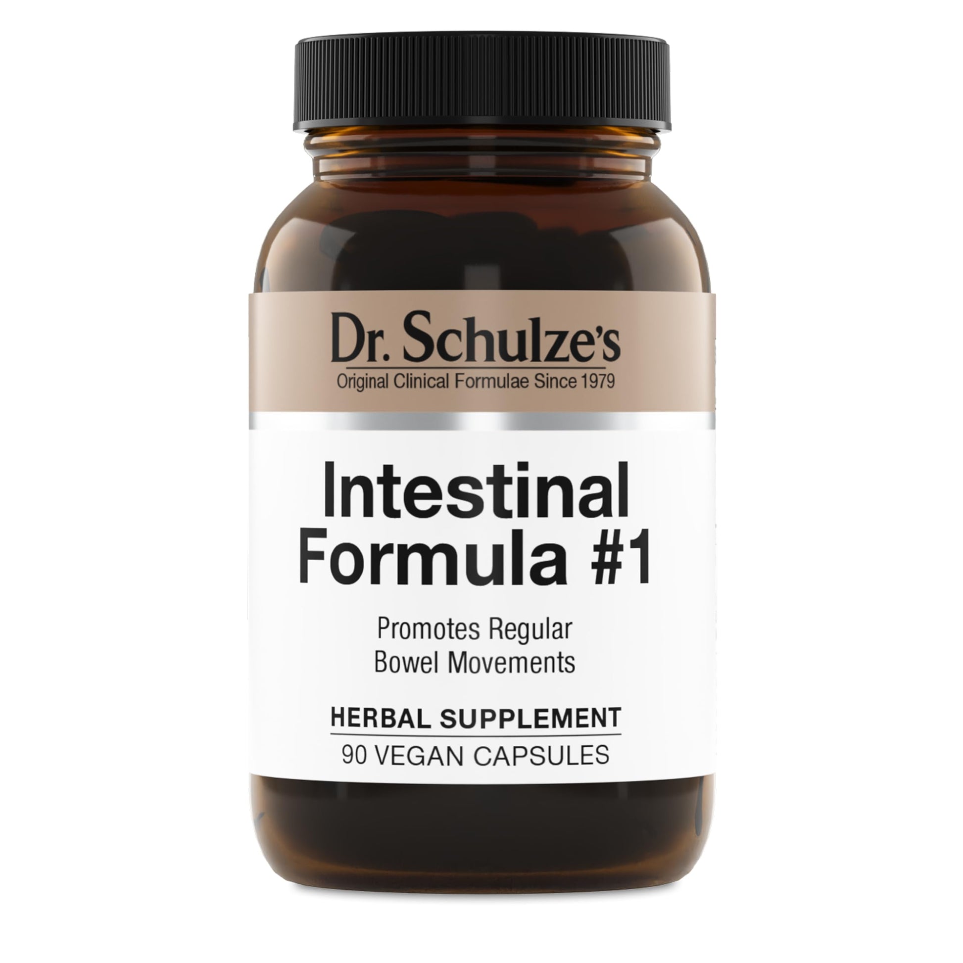 Dr. Schulze's Intestinal Formula #1 - Bowel Movement Supplement for Colon Health Support - Bloating & Constipation Aid - Intestinal Cleanse - All-Natural - Plant-Based - Vegan - 90 Count Dr. Schulze'sAu supplements