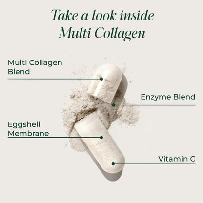 Primal Harvest Multi Collagen Pills for Women and Men (Type I, II, III, V, X) 120 Capsules w/Vitamin C for Hair, Skin, Nails Primal HarvestUS supplements