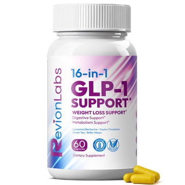 Revion LABS GLP-1 Support Weight Loss Supplement - Natural Appetite Suppressant for Women Men - Berberine Support Activate Hunger Control Curb Cravings Boost Metabolism Fat Burn & Gut Health Revion LABSAu supplements