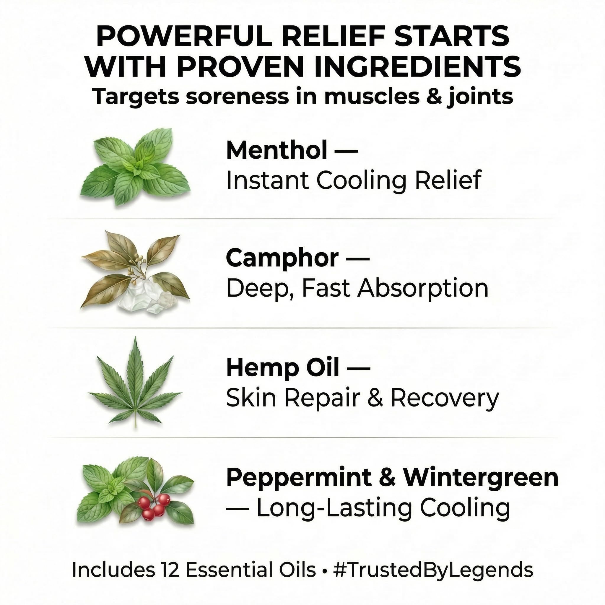 ZEN Hemp Balm 3 Pack – Fast-Acting Pain Relief for Muscles & Joints – Plant-Based Topical – 0.7 oz Each ZENAu supplements