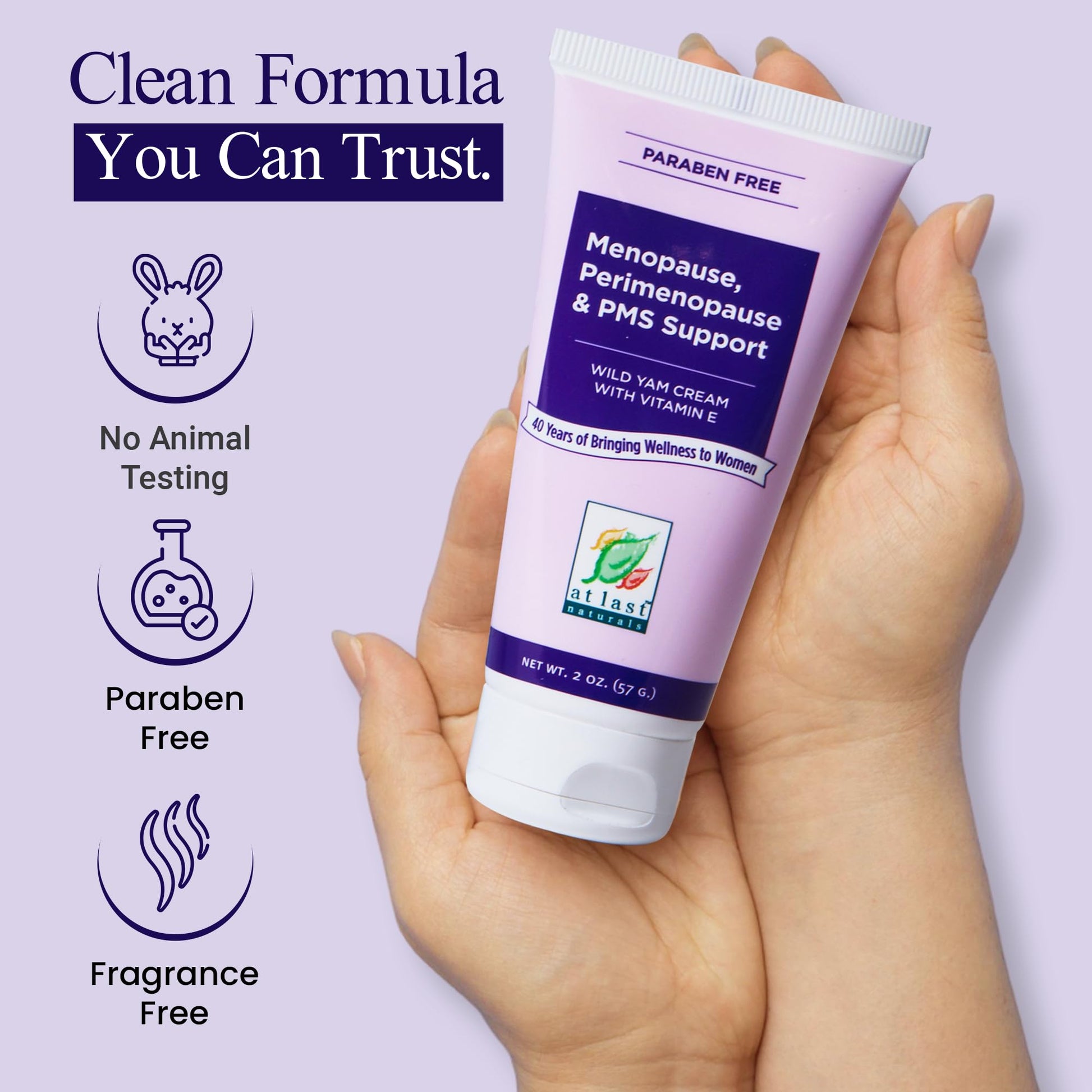 At Last Naturals Wild Yam Cream Hormone Balance for Women Menopause PMS Relief with Vitamin E Helps Smooth Dry Skin Reduce Hot Flashes and Promotes Well Being (2 oz 1 Packs) At Last NaturalsAu supplements