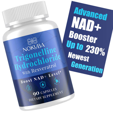 Nokuba NAD Supplement - NMNH Alternative with Trigonelline HCL 500mg & Resveratrol - NAD+ Precursors Plant Extraction - Support Cellular Energy & Healthy Aging & Brain for Women & Men - 90 Capsules NokubaAu supplements