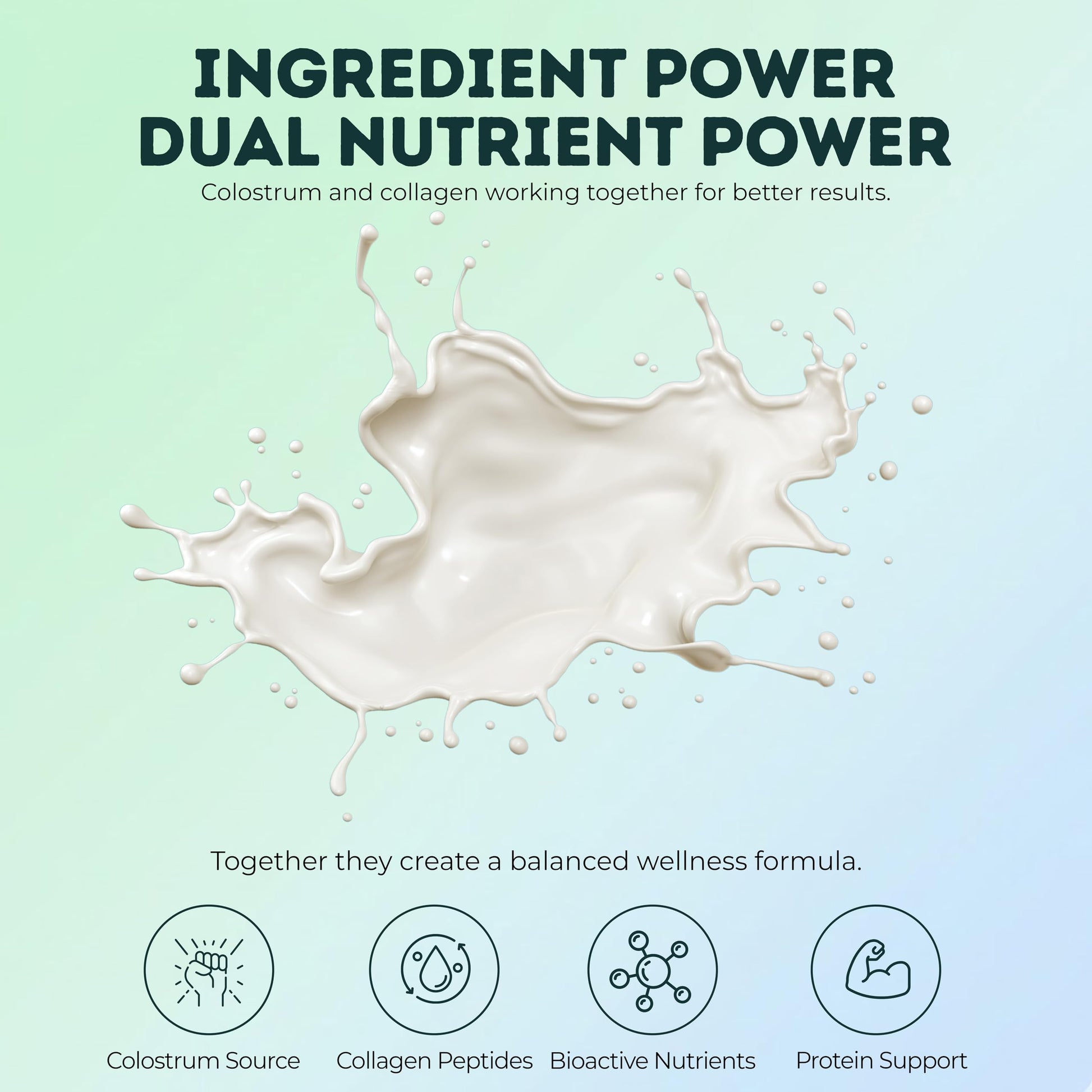 Bovine Colostrum and Hydrolyzed Collagen Peptides Powder Supplement for Women & Men - Supports Gut Health, Joint & Bone Health, Hair Skin Nails - Grass-Fed, Non-GMO, Gluten Free, 300g (30 Servings) OVIDAAu supplements
