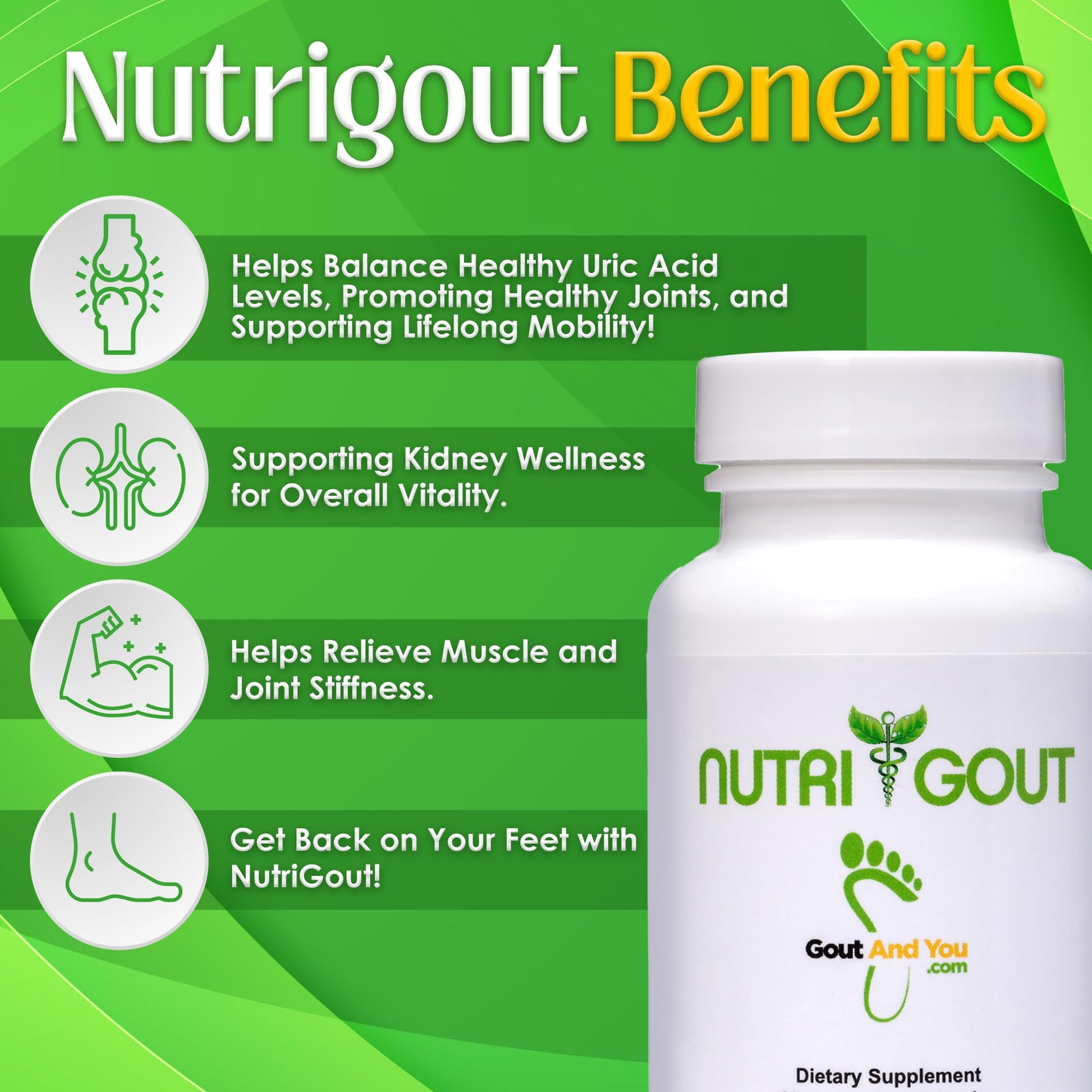 Nutrigout and Joint & Muscle Relief Cream Gout and YouAu supplements
