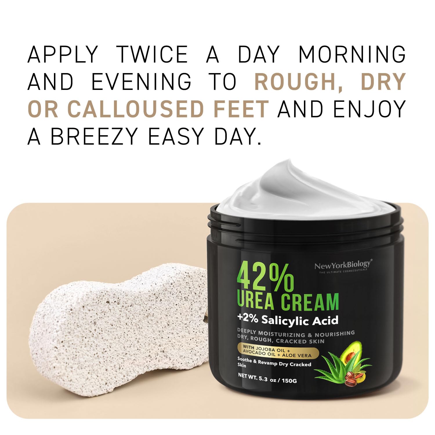 New York Biology 42% Urea Cream with 2% Salicylic Acid - Moisturizing Urea Foot Cream NEW YORK BIOLOGY THE ULTIMATE COSMECEUTICALSUS supplements