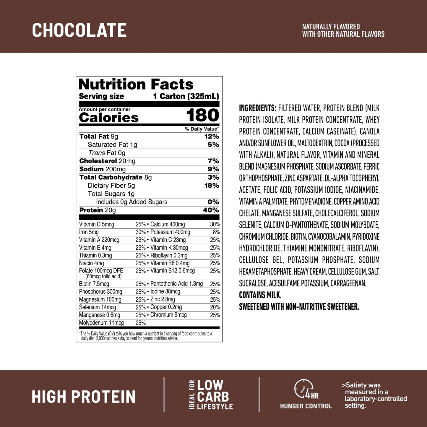 SlimFast Protein Shake, Chocolate- 20g Protein, Meal Replacement Shake Ready to Drink SlimFastUS supplements