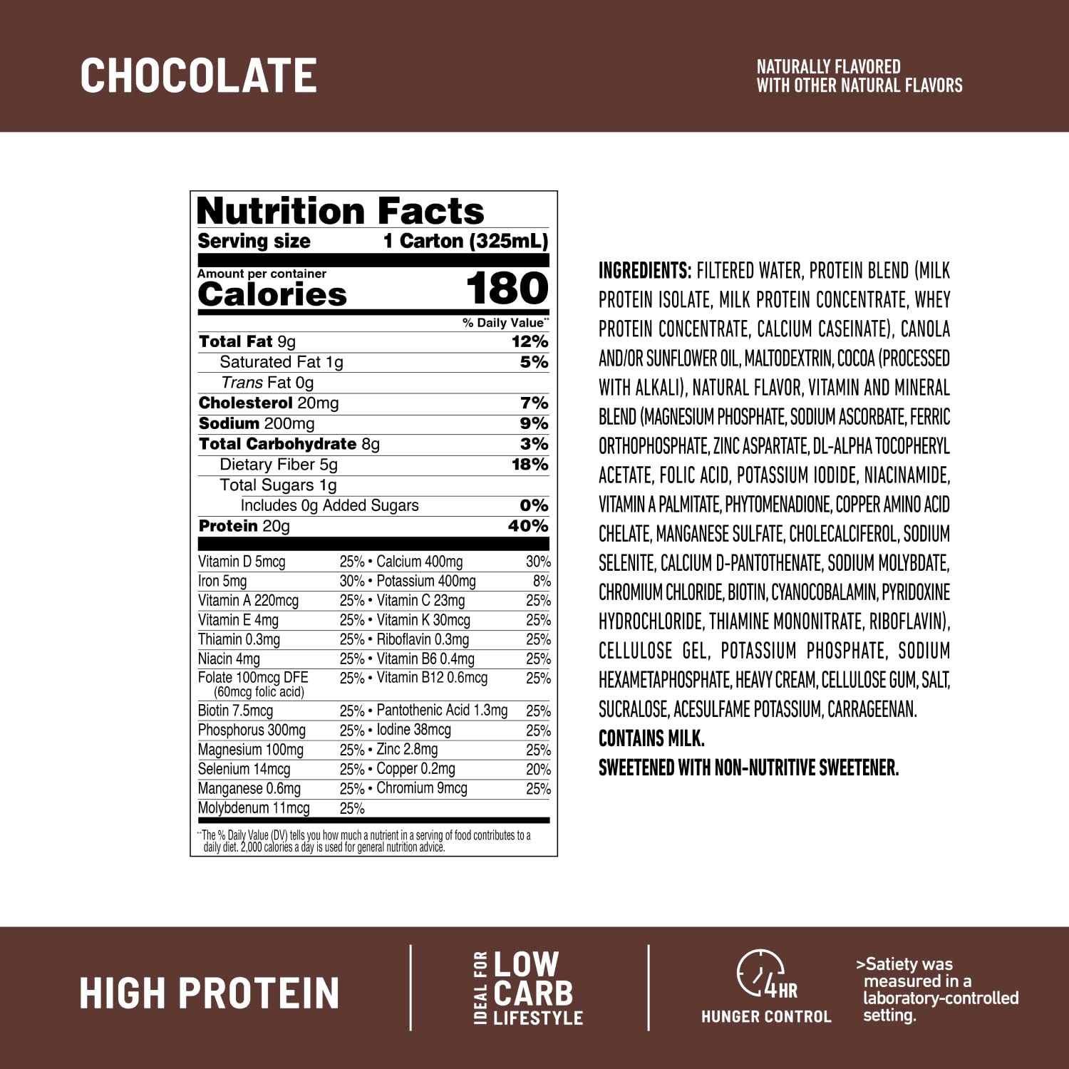 SlimFast Protein Shake, Chocolate- 20g Protein, Meal Replacement Shake Ready to Drink SlimFastUS supplements