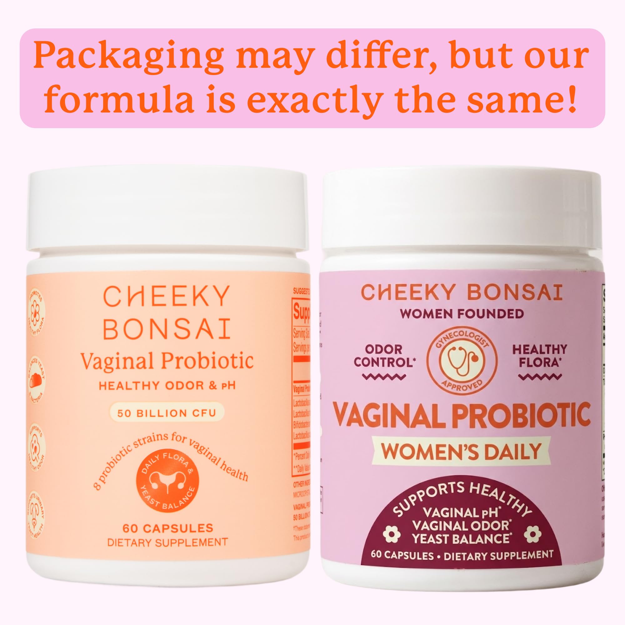 Cheeky Bonsai Vaginal Probiotic for Women pH Balance with Maximum Support 20 Billion CFU Probiotics - 8 Unique Strains for Her - Lactobacillus Blend - 60 Capsules Cheeky BonsaiAu supplements