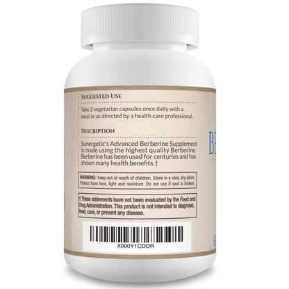 Premium Berberine Supplement - 1200mg of Berberine Per Serving - Berberine HCL SunergeticUS supplements