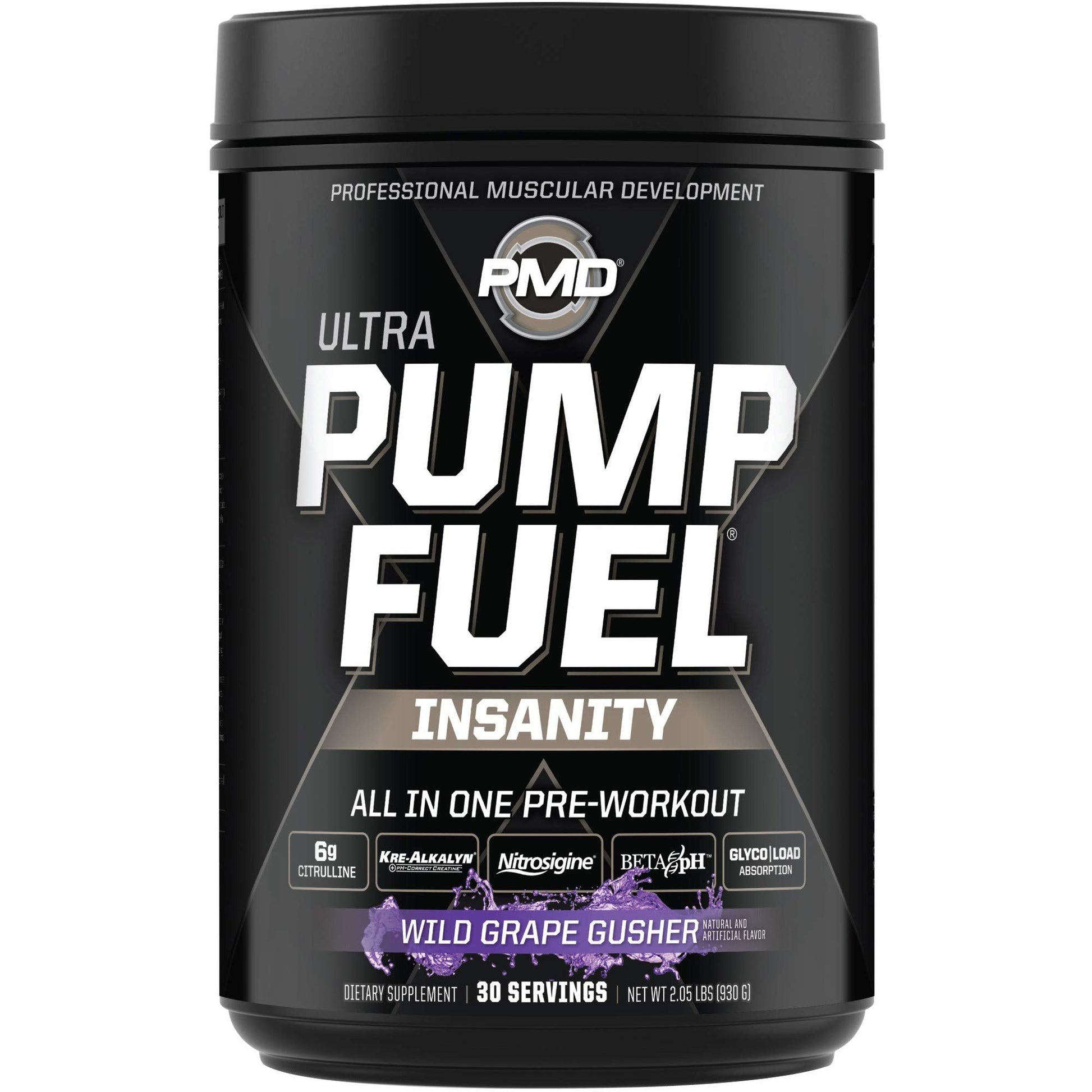PMD Sports Ultra Pump Fuel Insanity - Pre Workout - Grape Gusher (30 Servings) PMDAu supplements
