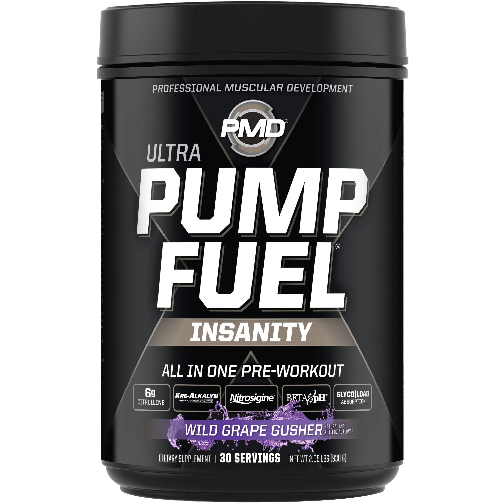 PMD Sports Ultra Pump Fuel Insanity - Pre Workout - Grape Gusher (30 Servings) PMDAu supplements