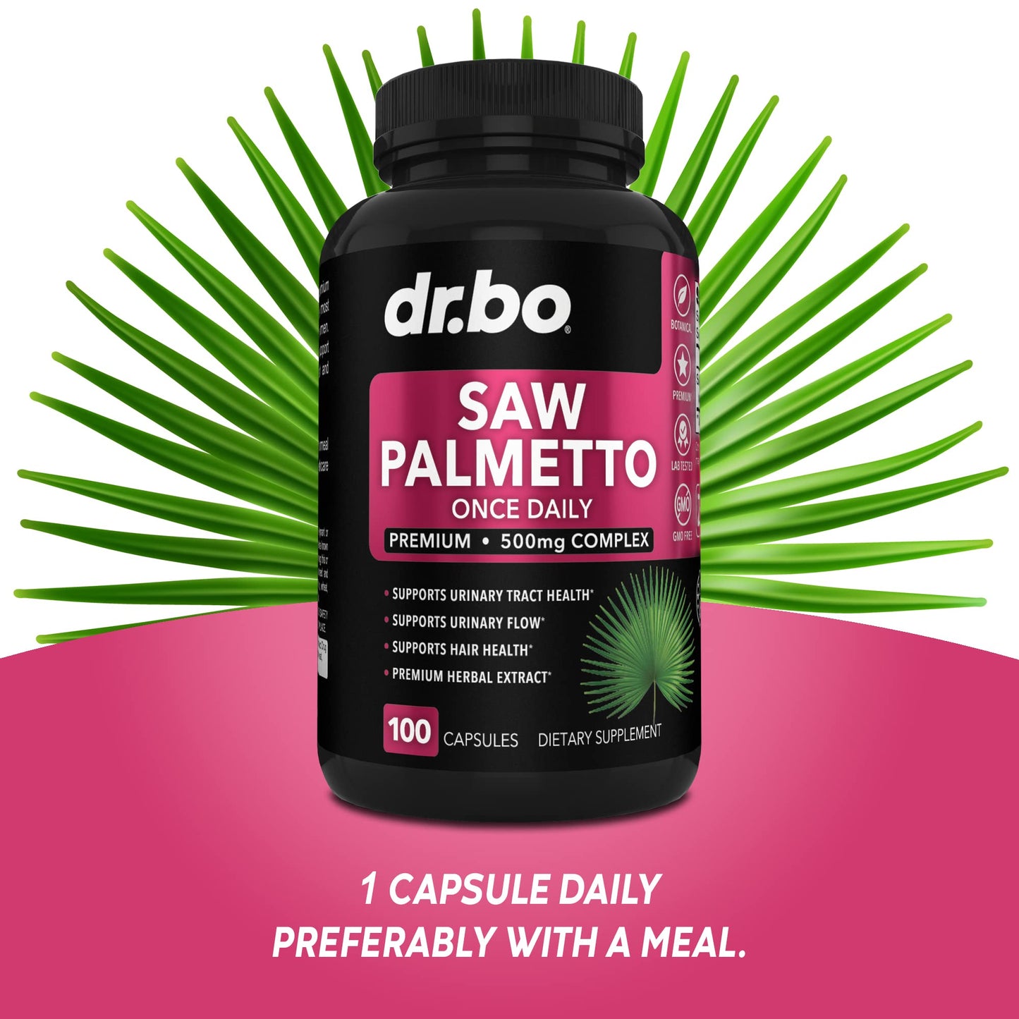 Saw Palmetto for Women Hair Loss - DHT Blocker for Women Hair Growth Plus Bladder DR. BOUS supplements