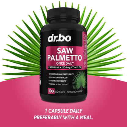 Saw Palmetto for Women Hair Loss - DHT Blocker for Women Hair Growth Plus Bladder DR. BOUS supplements