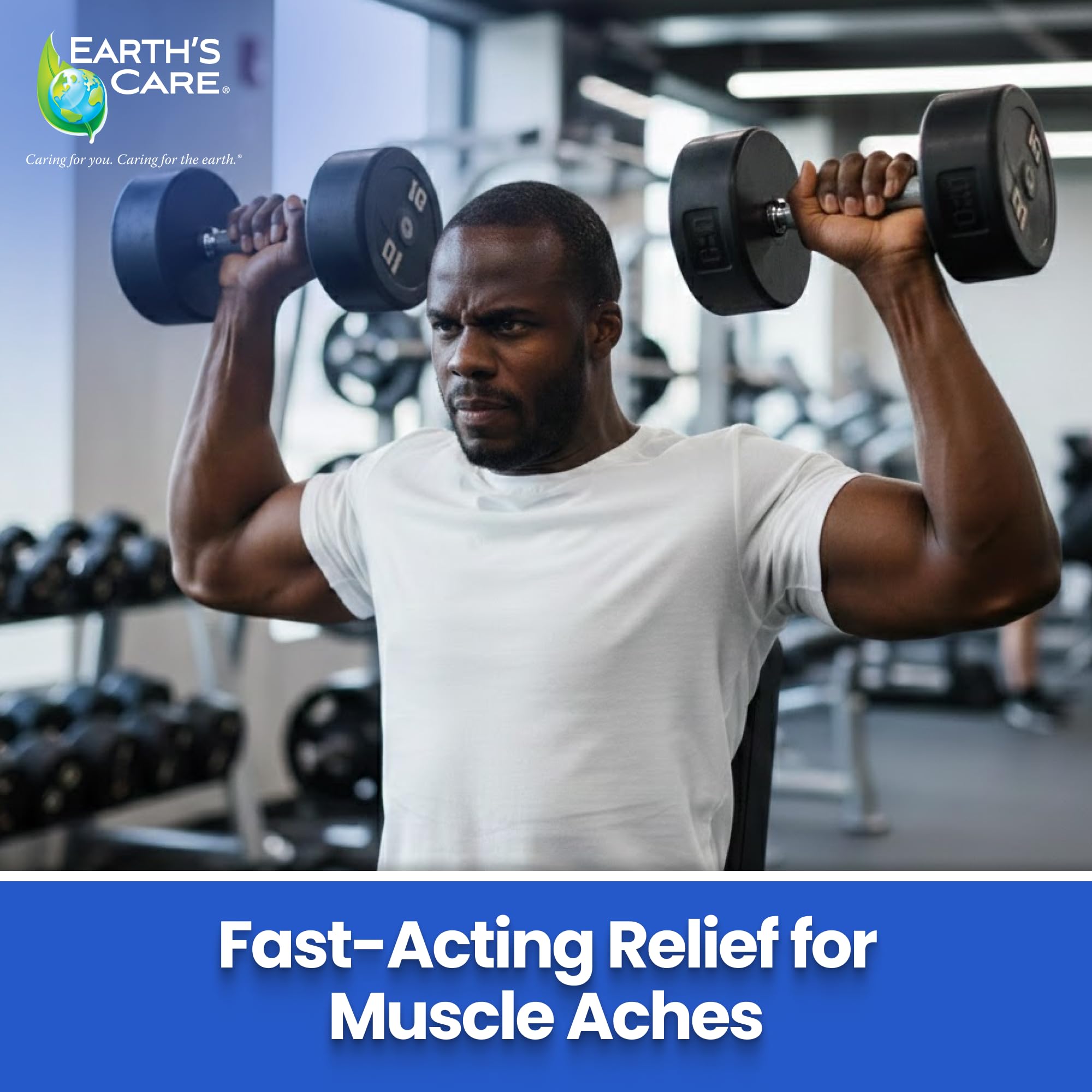 Earth's Care Muscle & Joint Rub - for Sore Muscles, Bruises, Aches and Strains - 2.5 OZ. Earth's CareAu supplements