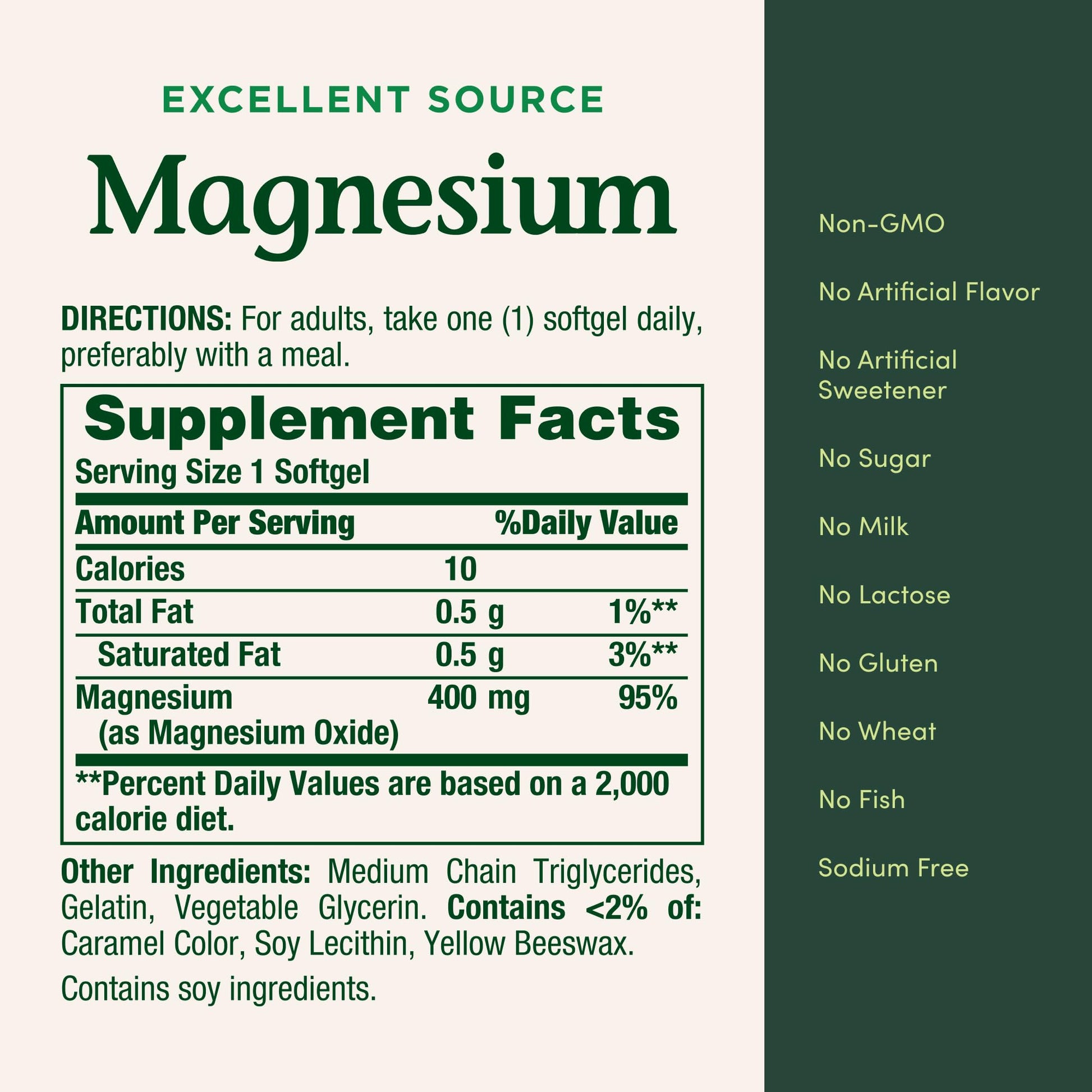 Nature's Bounty Magnesium 400 mg Softgel, Whole Body Support, Magnesium Supplements for Men and Women, Heart, Nerve & Bone Health, 75 Softgels (Pack of 1) Nature's BountyAu supplements