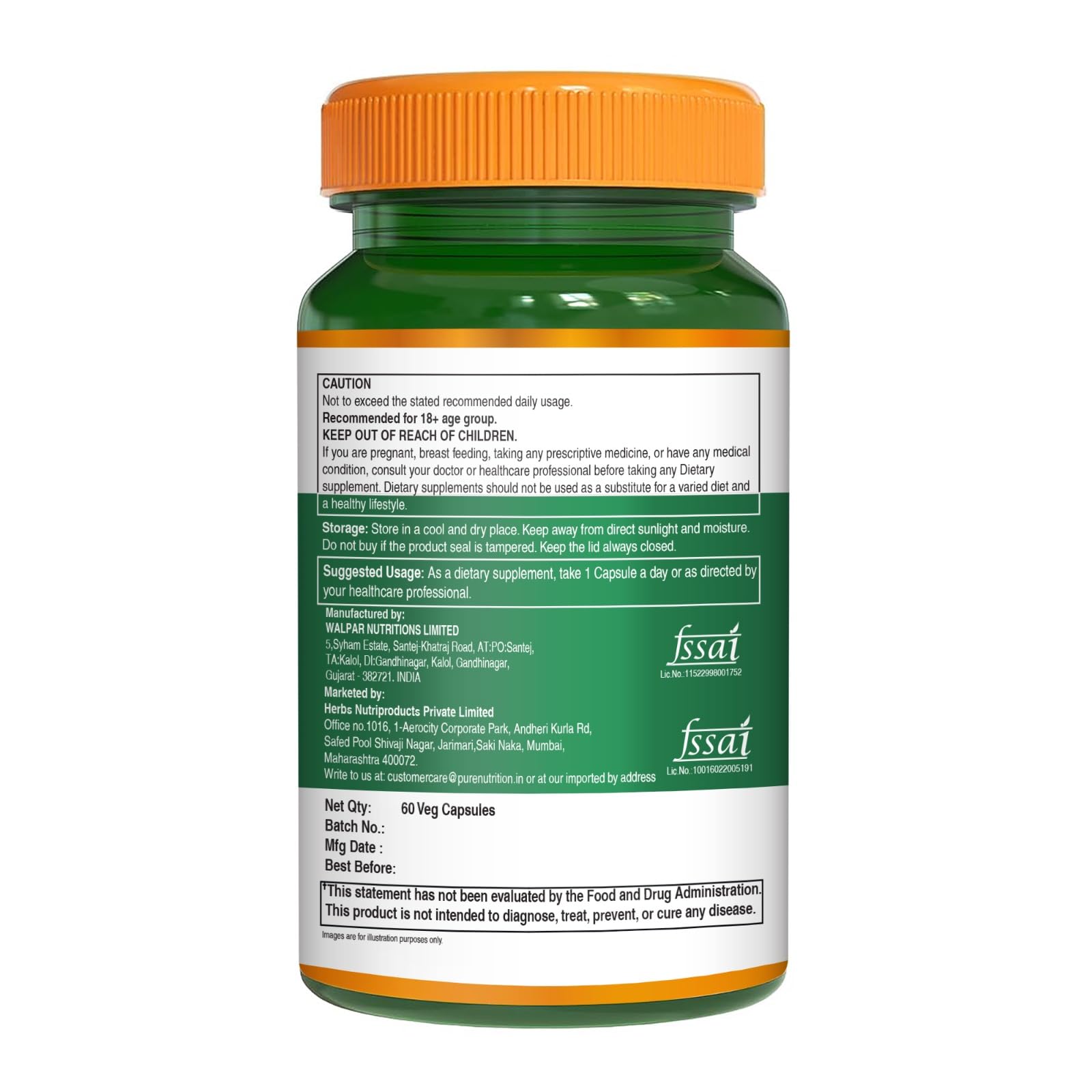 Pure Nutrition Lung Health Supplement | 60 Caps | Herbal Lung Support Formula with Quercetin, Vitamin C, Nettle, Vasaka Leaf, Lotus, Licorice & Ginger. PURE NUTRITION NATURAL TREASURESAu supplements