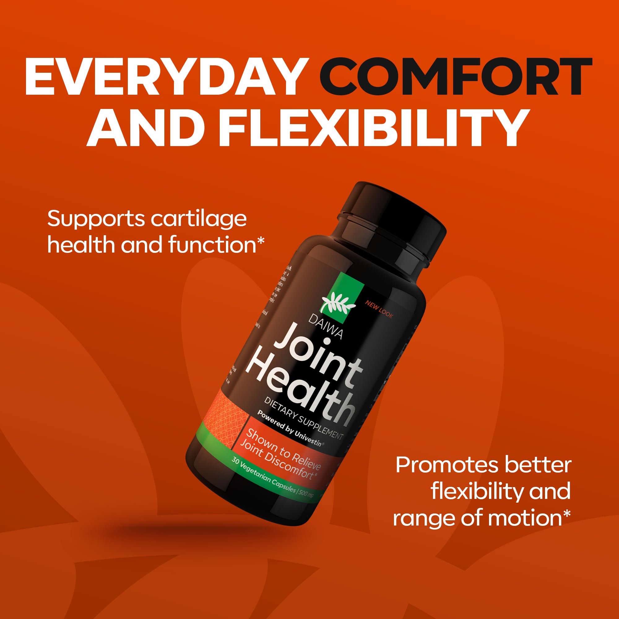 Daiwa Joint Health - Tendon and Ligament Supplements with Chinese Skullcap and Acacia Catechu - Traditional Plant-Based Formula for Active Lifestyles - Non-GMO, 30 Vegetarian Capsules Daiwa Health DevelopmentAu supplements