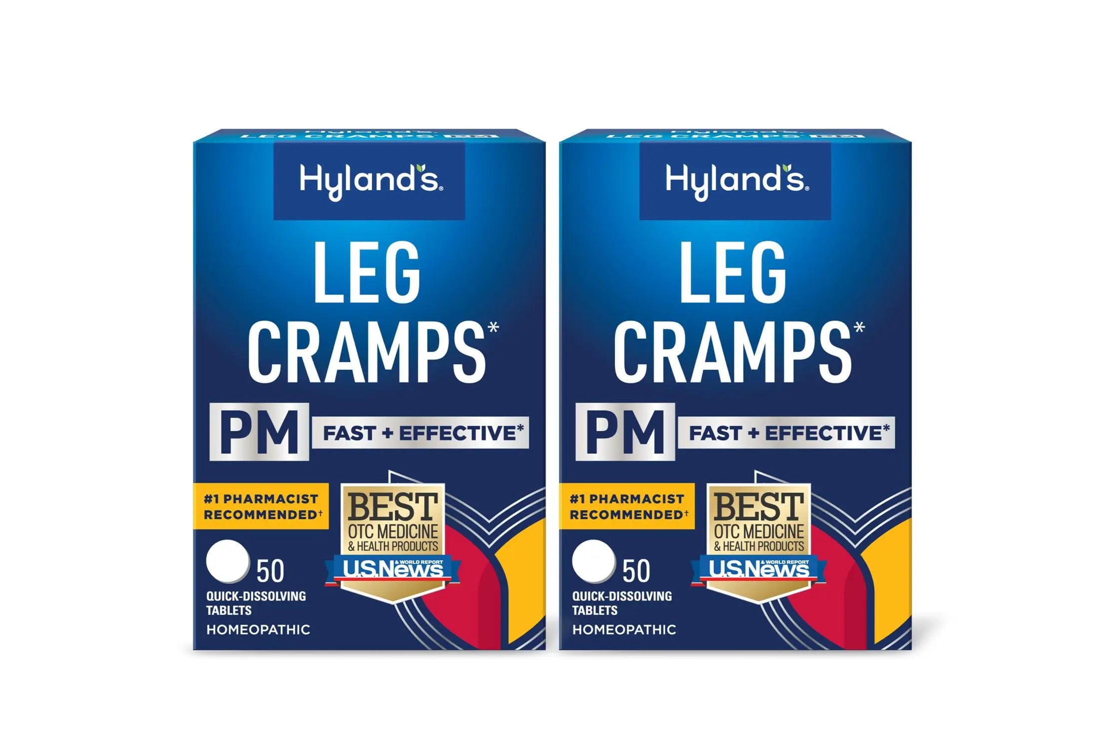 Hyland's Leg Cramps PM, Relief of Nighttime Leg, Calf, and Foot Cramps, 50 Quick-Dissolving Tablets 2-Pack (100 Total) Hyland'sAu supplements