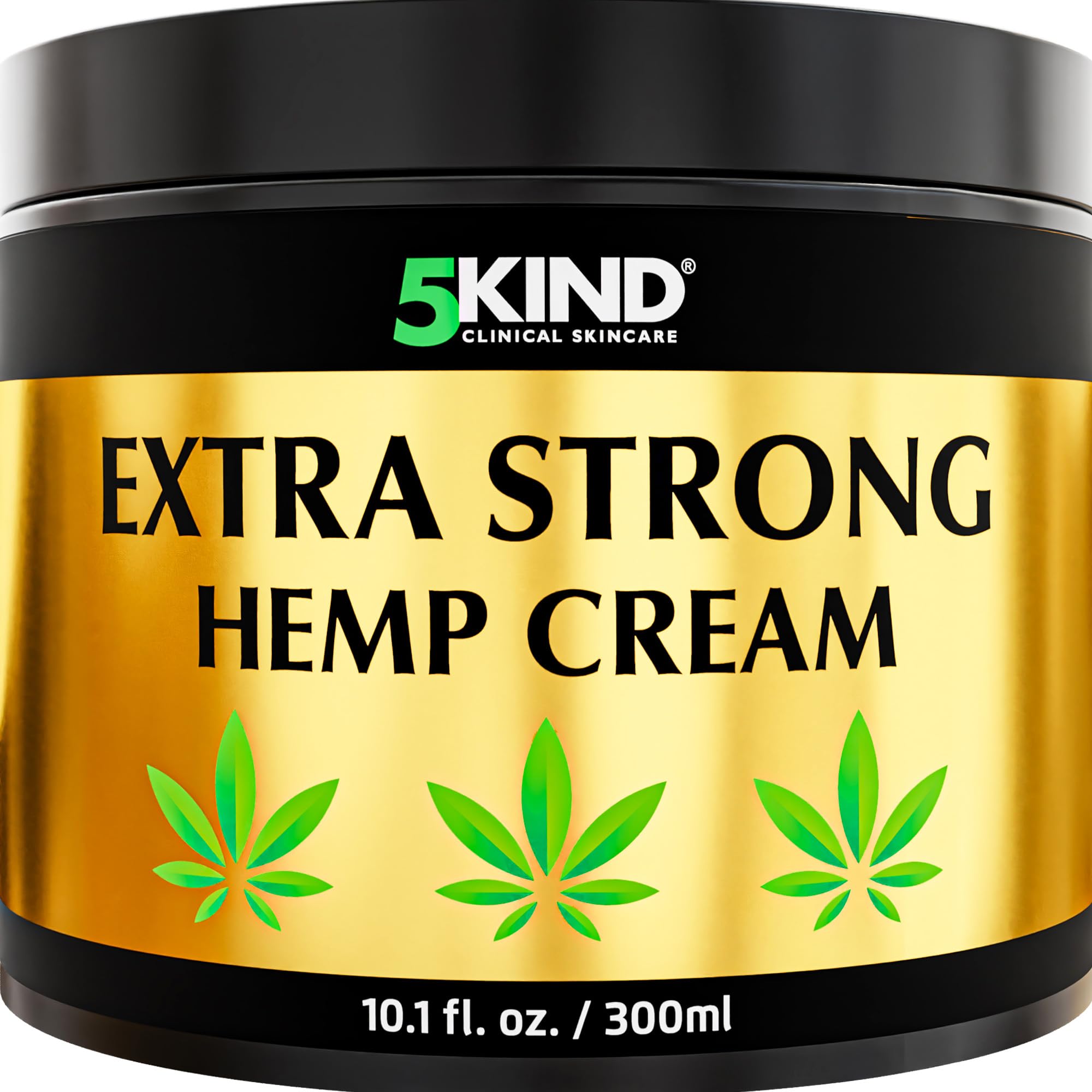 5kind Extra Strong Hemp Cream 10.1 fl oz - Maximum Strength - Natural Topical Cream - Muscle Rub for Lower Back, Joints, Neck, Knees, Shoulders 5kind clinical skincareAu supplements