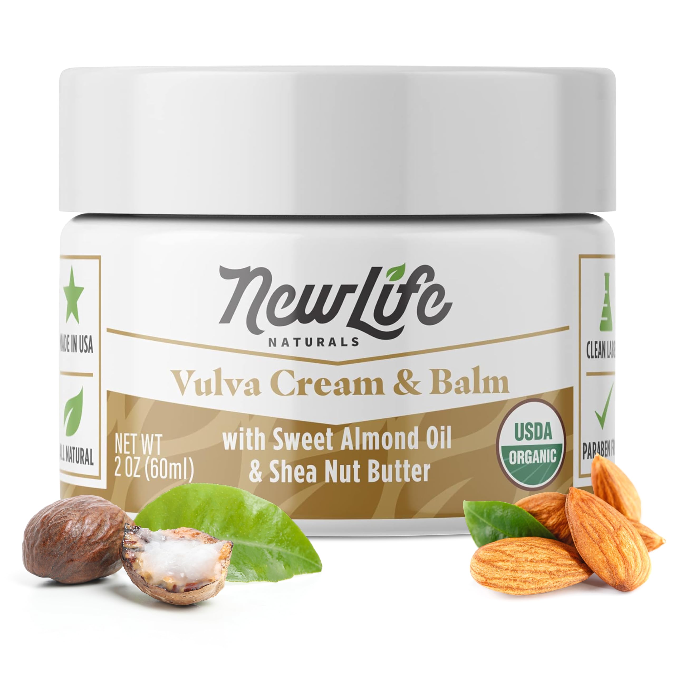 NewLife Naturals Certified Organic Vulva Cream - Menopause Support, Itching Relief, Vaginal Moisturizer NewLife NaturalsAu supplements