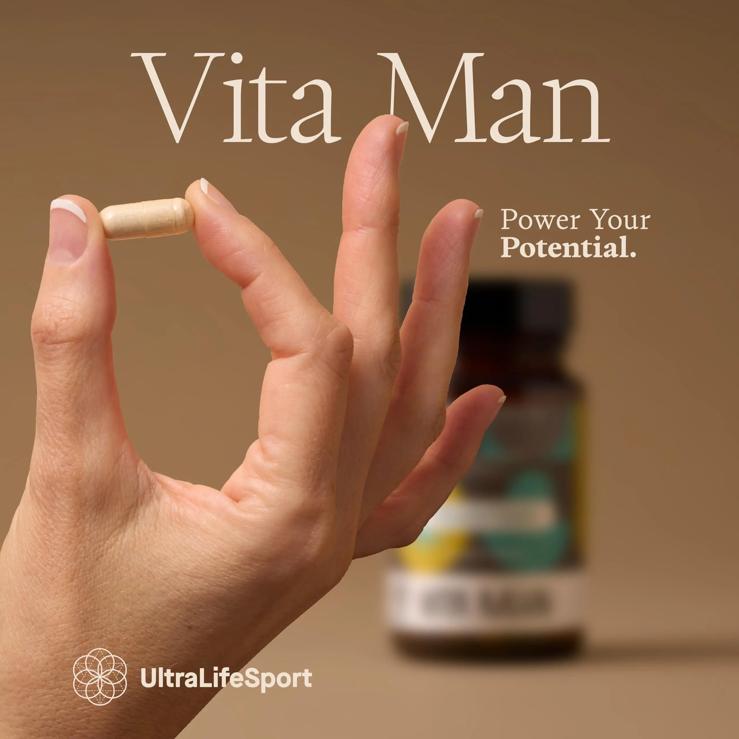 Ultra Life Sport - VITA Man Premium Men's Multivitamin - 30 Capsule Daily Vitamins for Men with Vitamin E, K2 MK-7, and B Vitamins for Maximum Absorption Ultra Life SportAu supplements