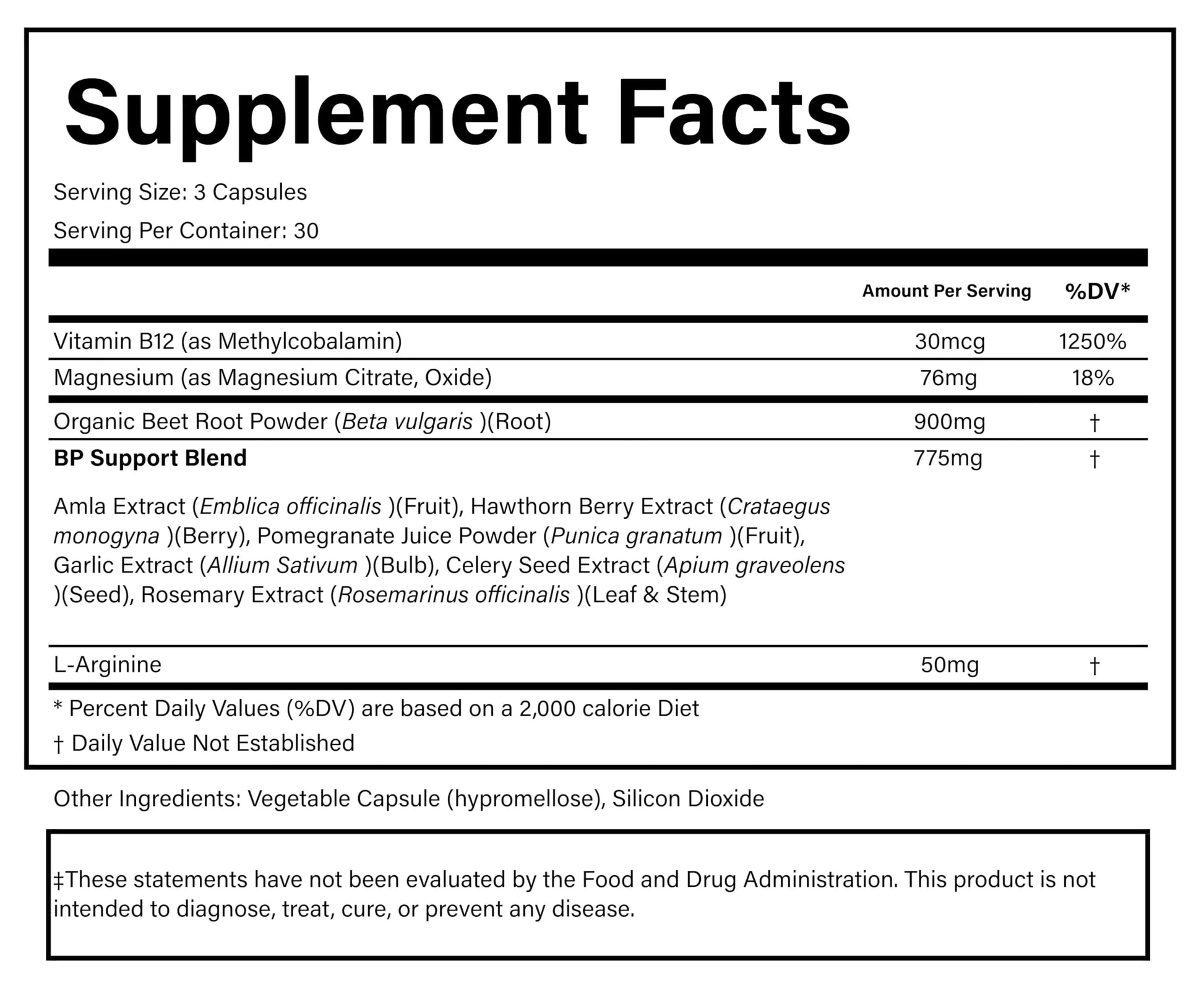 PURE® Beets+ Organic Beet Root Capsules - 900mg - 90 Count, 30 Servings - Blood Pressure & Circulation Support Supplement - with L-Arginine, Hawthorn Berry & B12 - Cardiovascular Health - Made in USA PUREnz supplements