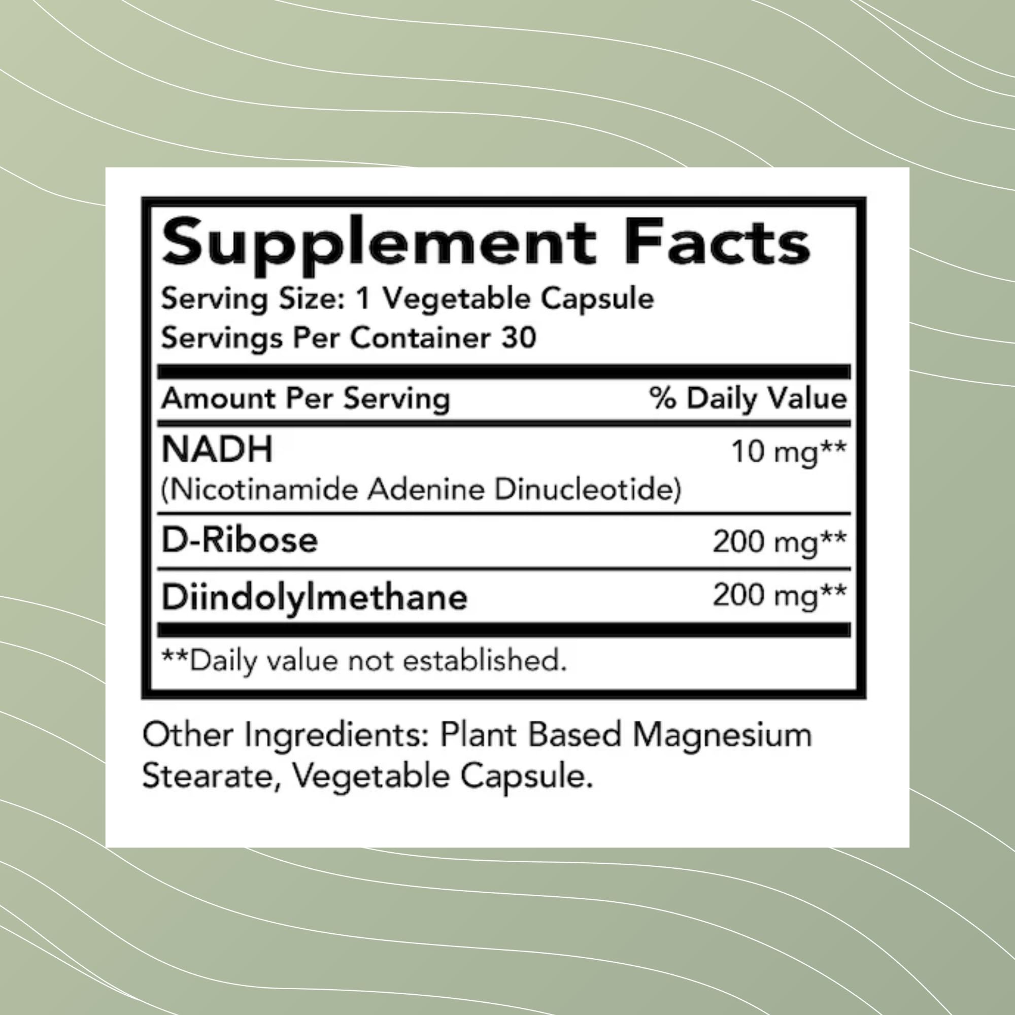 Optimal Health Systems NADH + DIM | Dr. Harris Essentials | Energy + Neurotransmitter Support | Plant-Based | Mental Clarity, Concentration, & Memory Supplement | 30 Capsules Optimal Health SystemsAu supplements