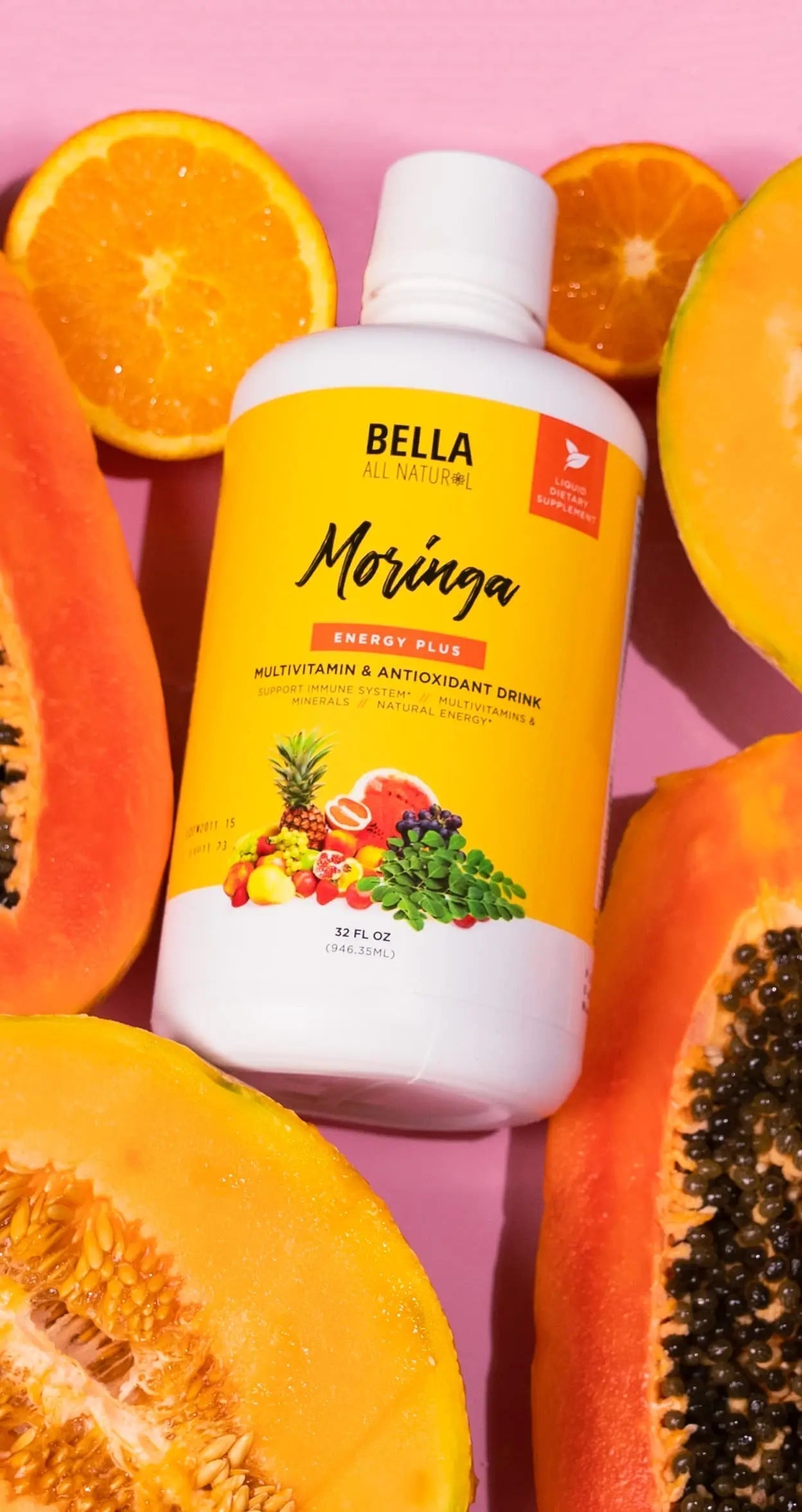 Bella All Natural Moringa Juice Energy Plus - Multivitamin and Antioxidant Drink - 32oz Bella All NaturalAu supplements
