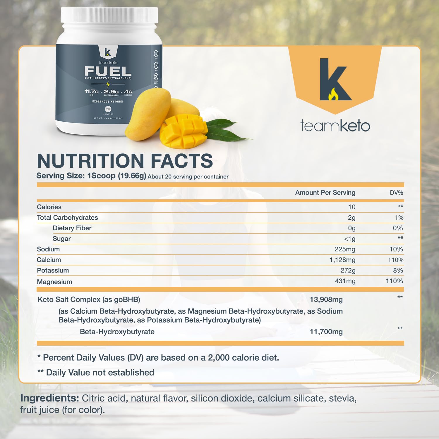 TeamKeto exogenous Ketones Powder, Pure Keto BHB Salts | Dairy & Gluten Free-Best Keto TeamKetoUS supplements