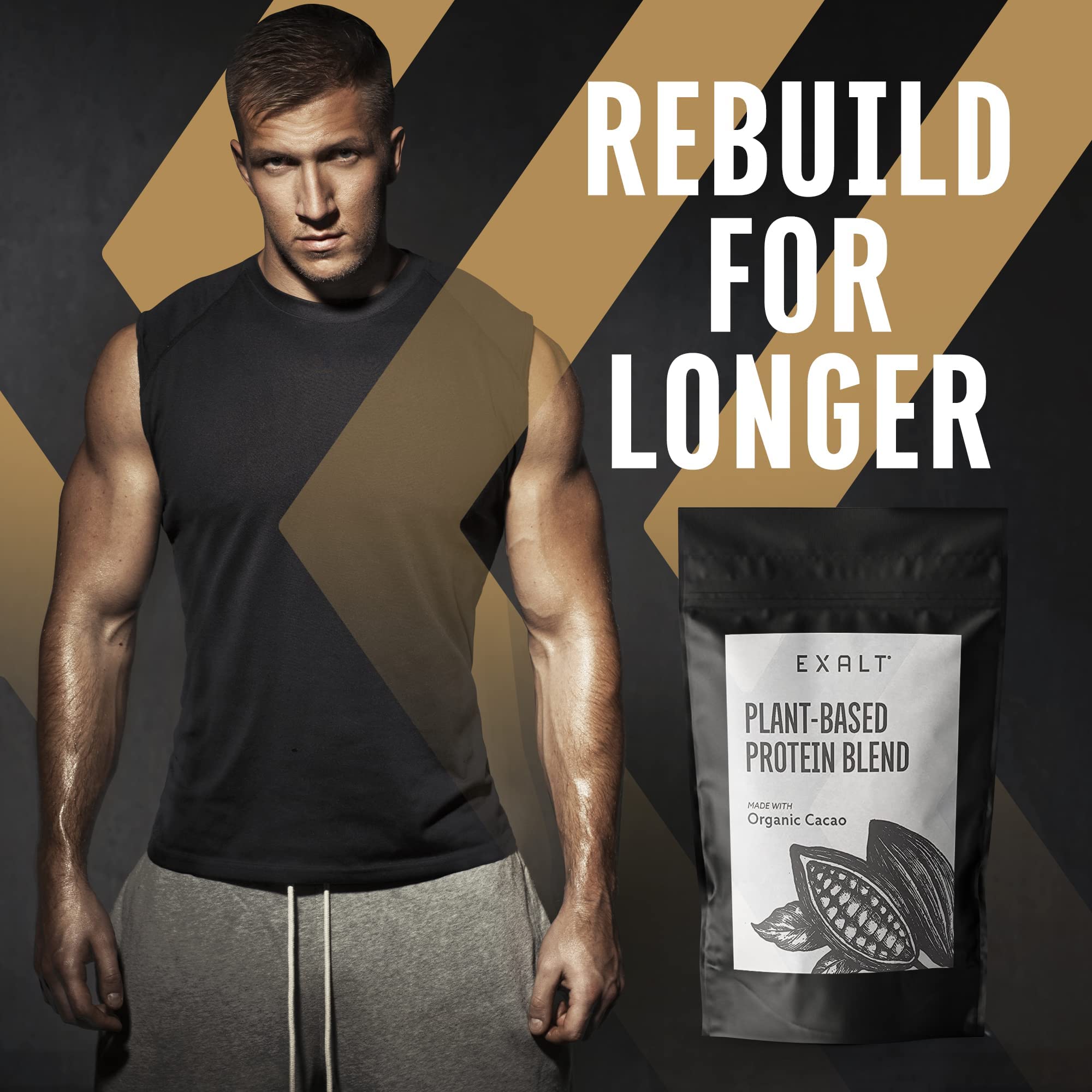 EXALT Vegan Protein Powder - 100% Plant-Based – Gluten Free - Keto Friendly EXALTAu supplements
