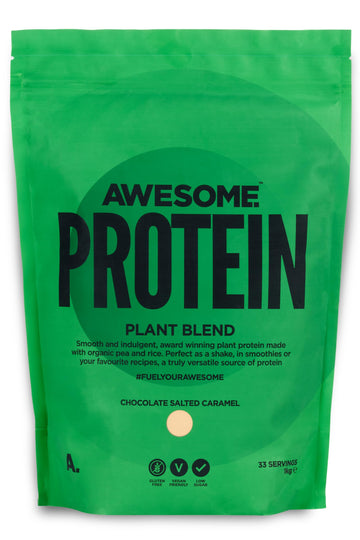 Chocolate Salted Caramel Awesome Protein Powder by Ben Coomber | 1kg Vegan Organic Flavoured Protein Ben CoomberAu supplements