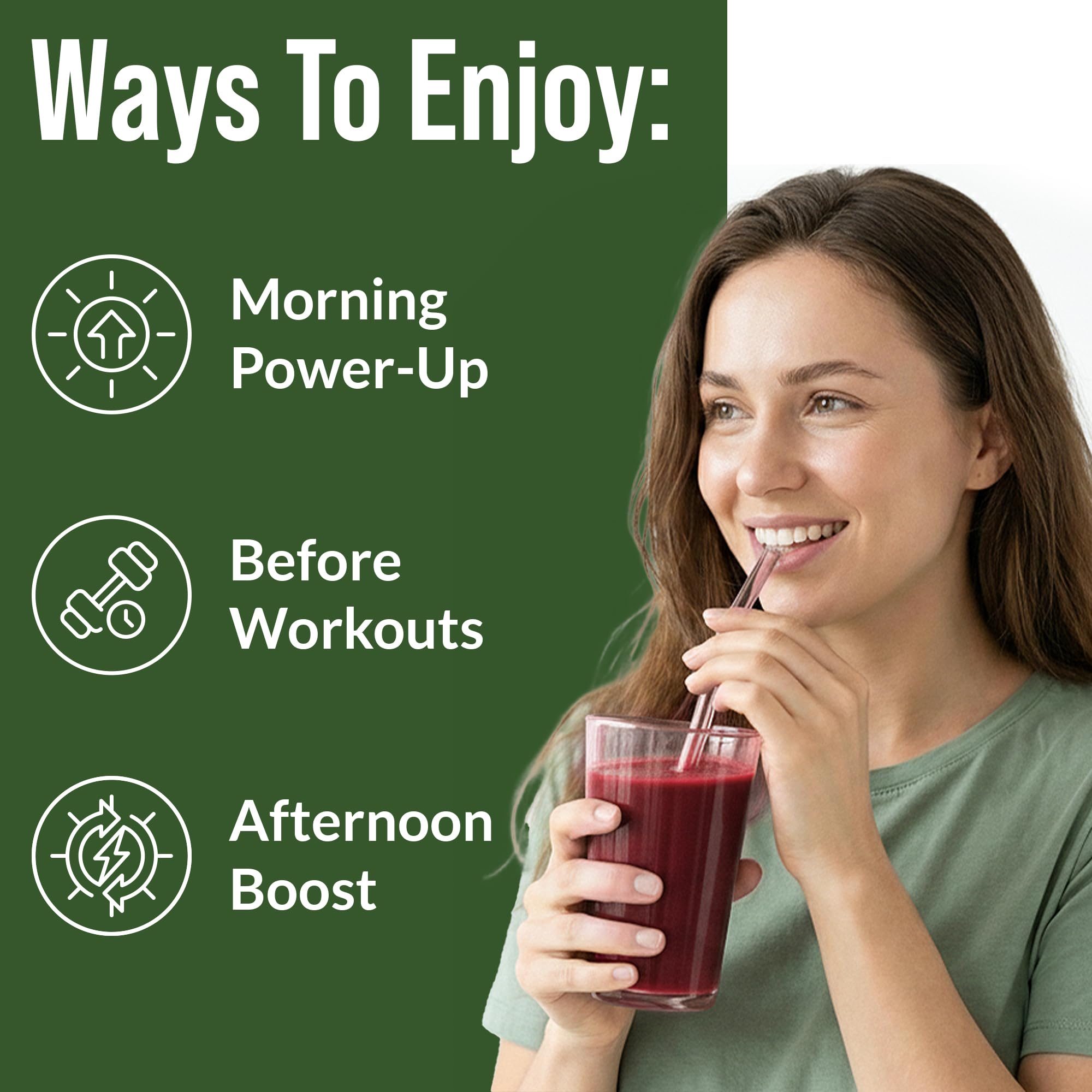 USDA Organic Plant Based Nitric Oxide Booster Powder Supplement for Men & Women. Caffeine Free Supplements 5 Top Organic Ingredients. Beet Root, Tart Cherry, Acerola Cherry, Pomegranate, Red Ginseng Peak PerformanceAu supplements