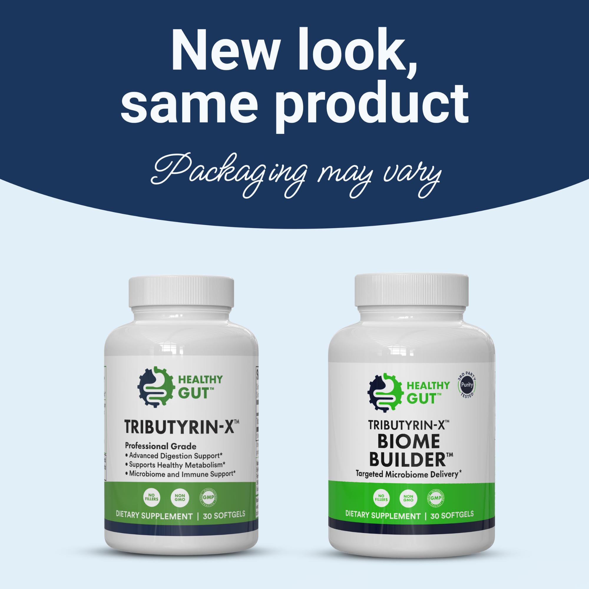 Healthy Gut Tributyrin-X | Most Bioavailable Butyrate Postbiotic for Gut Health & Leaky Gut Support | 99% Pure w/Zero Odor | 30 Softgels Healthy GutAu supplements
