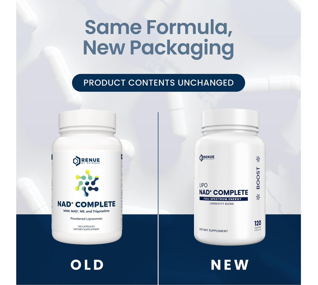 RENUE by SCIENCE NAD+ Complete | 120 Liposomal NAD Supplement Capsules with NMN, NR & Trigonelline - 210mg NMN & 160mg NAD per Serving | Bioavailable Formula for Increased Absorption | Made in the USA Renue By ScienceUS supplements