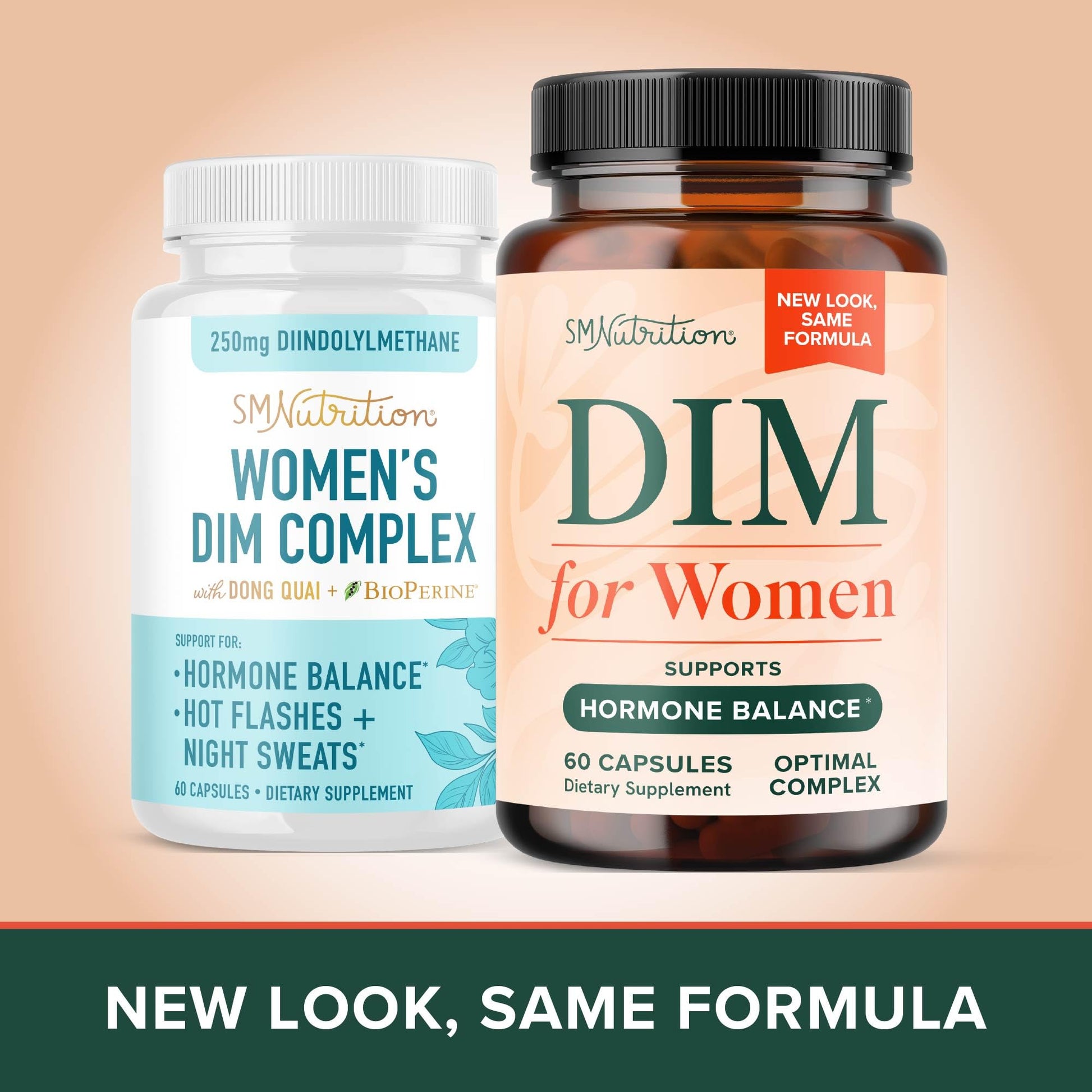 DIM Supplement for Women 250 mg | Estrogen & Hormone Balance | Menopause, Hot Flashes & Night Sweats Support | DIM Complex Estrogen Supplement for Women | with BioPerine | Gluten-Free | 60 Ct SMNutritionAu supplements