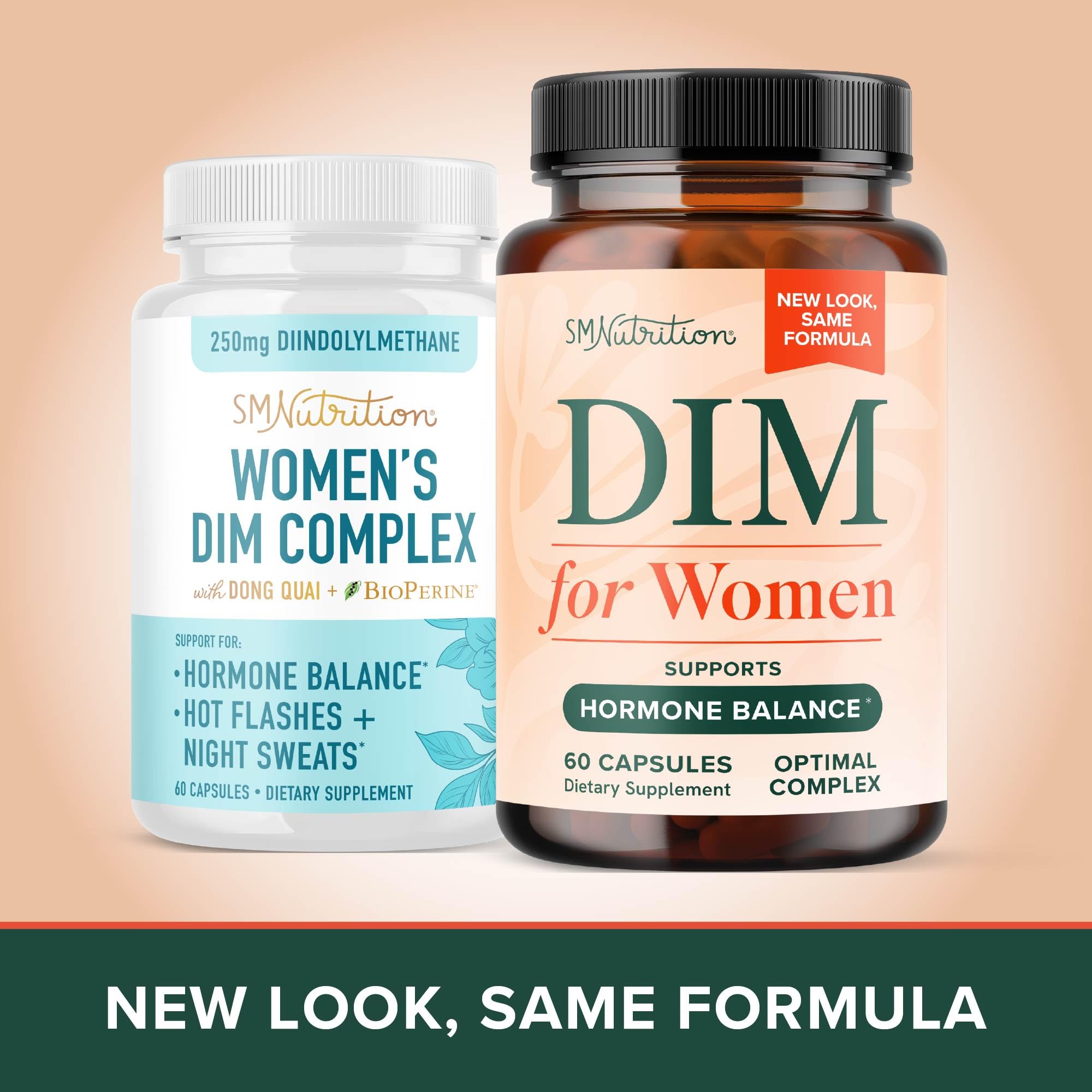 DIM Supplement for Women 250 mg | Estrogen & Hormone Balance | Menopause, Hot Flashes & Night Sweats Support | DIM Complex Estrogen Supplement for Women | with BioPerine | Gluten-Free | 60 Ct SMNutritionAu supplements