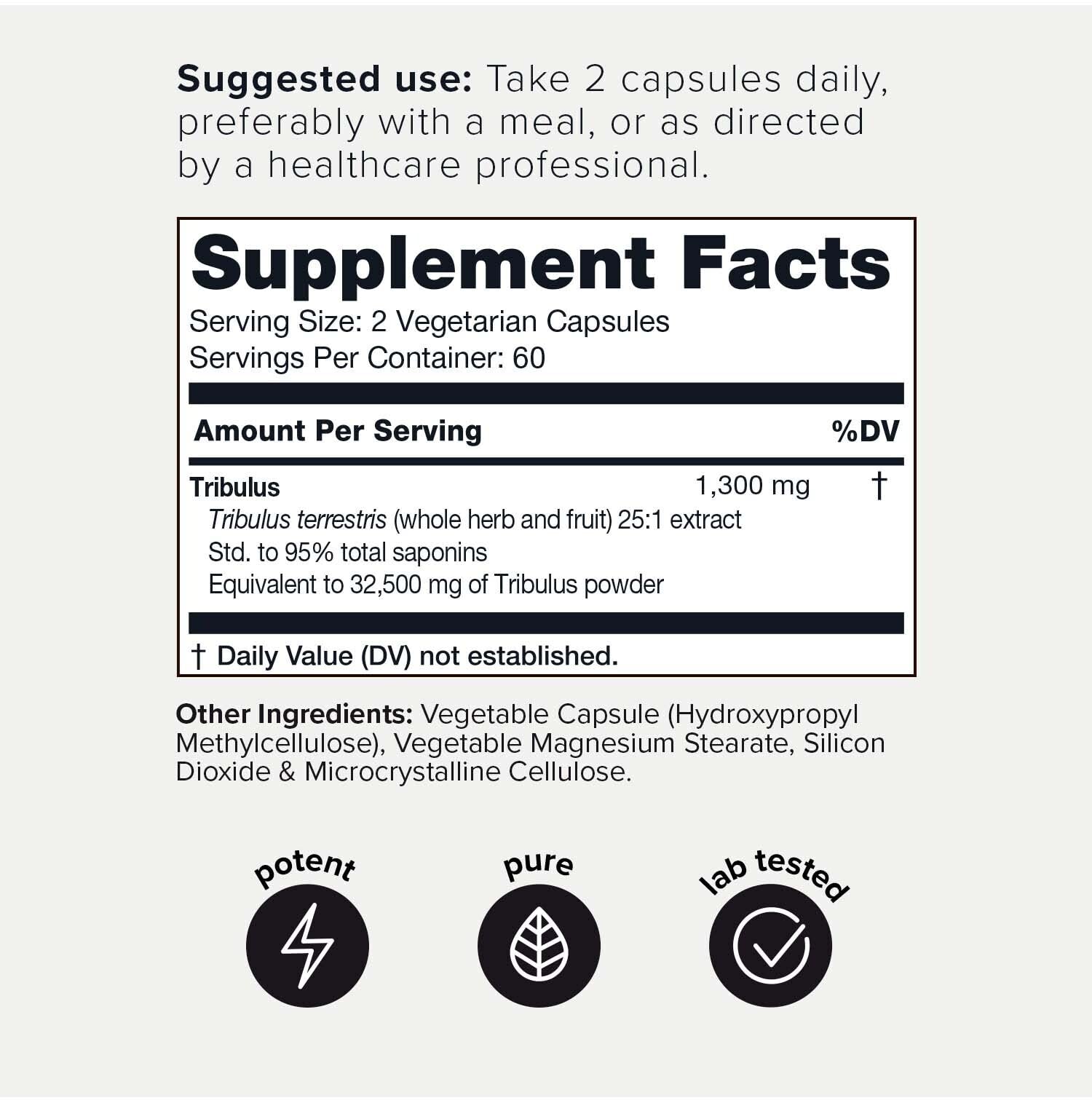Toniiq Ultra High Strength Tribulus Capsules - 95% Steroidal Saponins - 1300mg Concentra ToniiqUS supplements