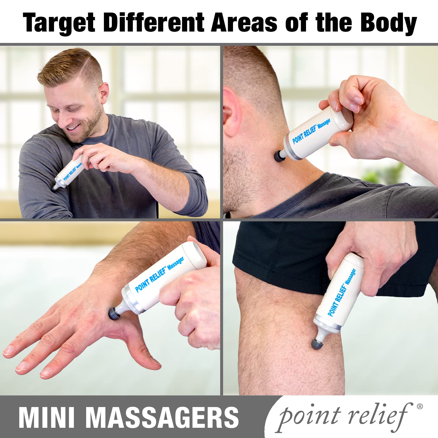 Point Relief 14-1050 Mini Massager for Handheld Targeted Massage Therapy Relieve Muscle Pain Point ReliefAu supplements