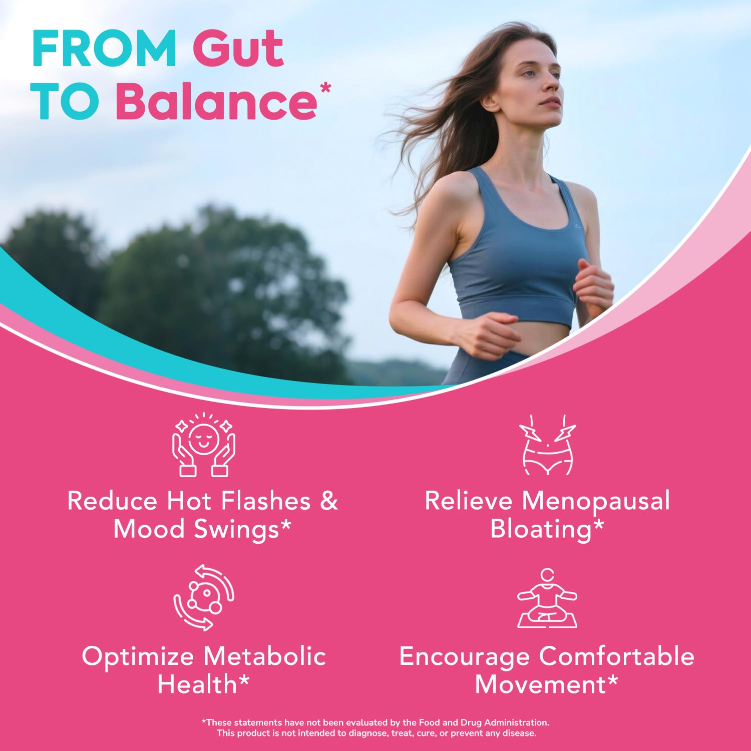 Surebounty Menopause Probiotic Supplement for Women, 70 Billion CFU, with Akkermansia Muciniphila, Vitamins B6 & D3, Botanicals, for Hormone Balance, Hot Flashes, Night Sweats, Gut Health, 60 Capsules SurebountyAu supplements