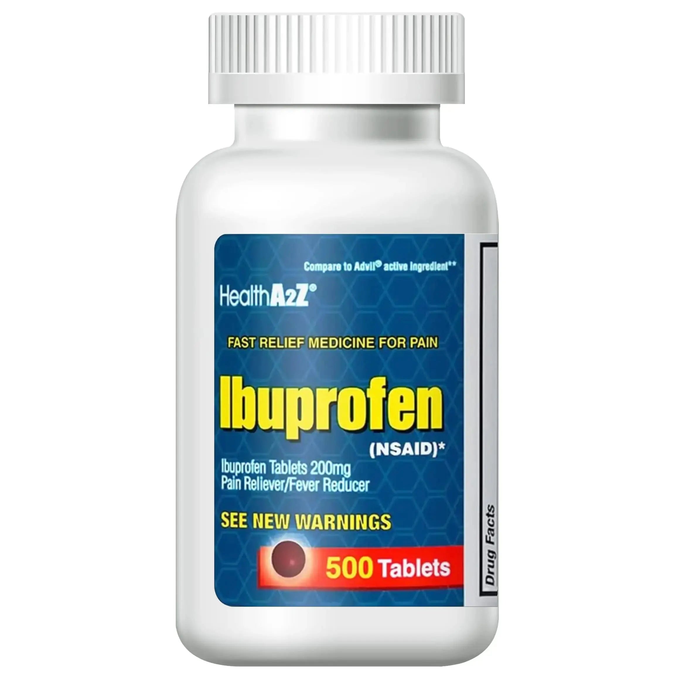 HealthA2Z Ibuprofen 200mg Tablets | Pain Reliever & Fever Reducer | 750 Total Tablets (250 Counts + 500 Counts) | Pain Relief for Headache, Muscle Pain, Joint Pain & Inflammation HealthA2ZAu supplements