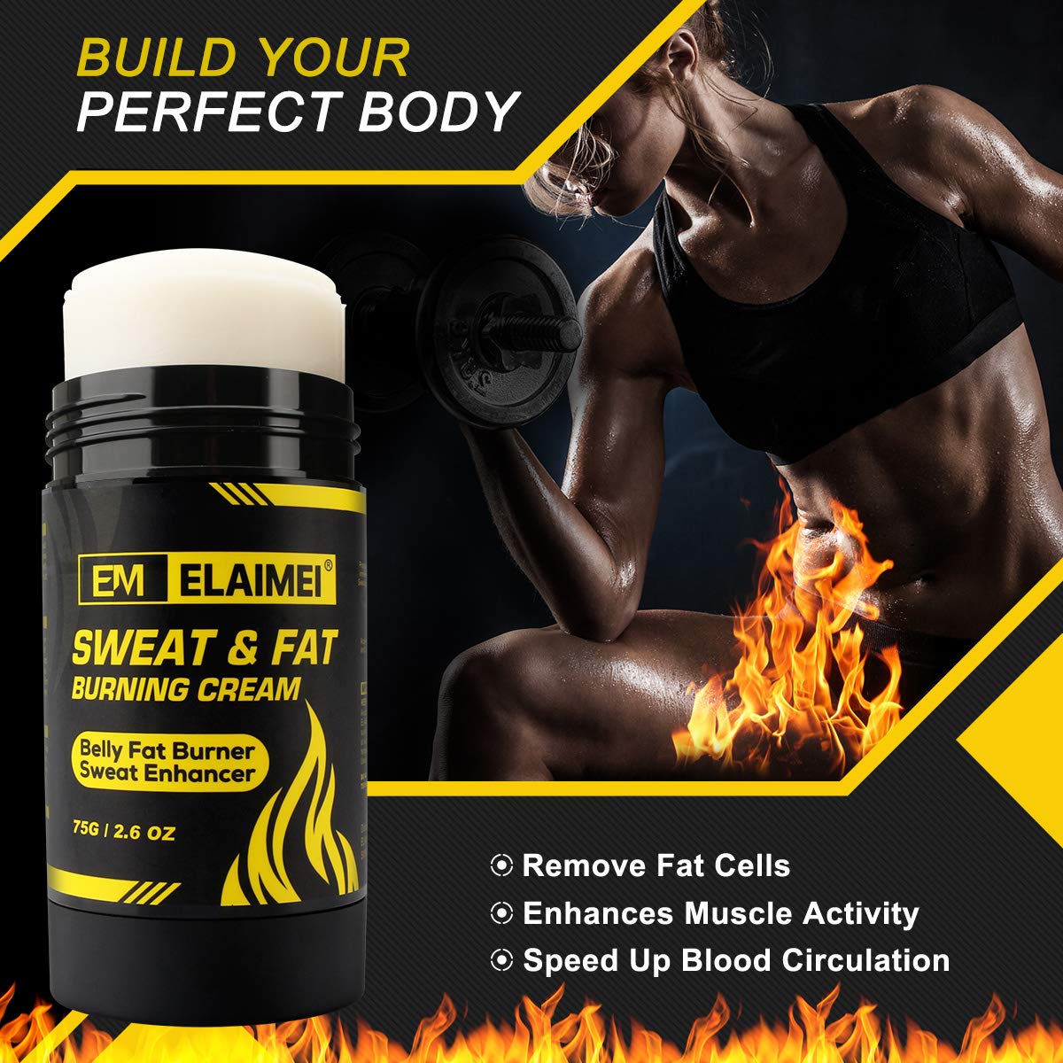 ELAIMEI Hot Gel Cream, Fat Burning Sweat Cream, Weight Loss Workout Enhancer Gel ELAIMEIAu supplements
