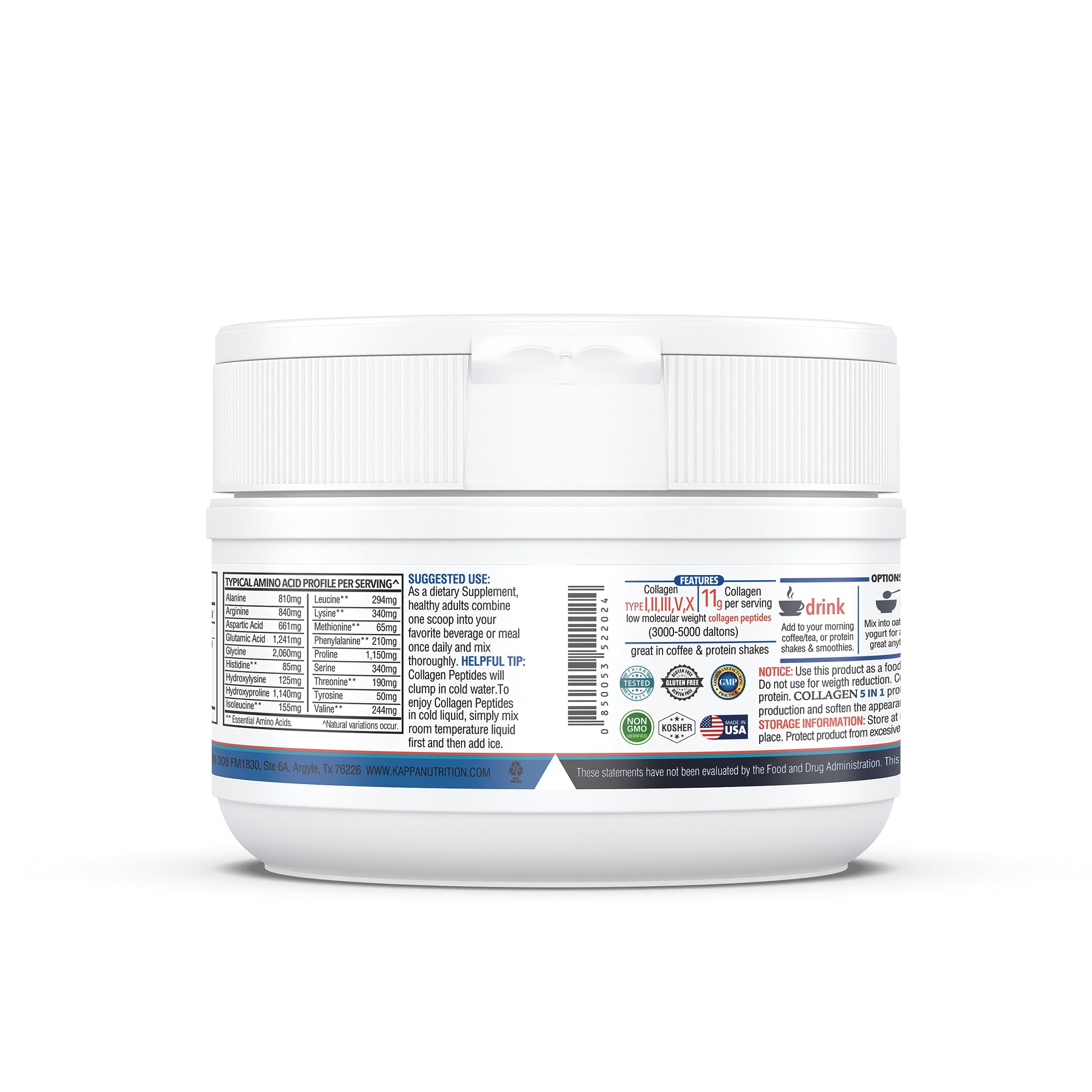 KAPPA NUTRITION Collagen Peptides Powder, 5 in 1 Multi-Collagen Advanced Complex with Hydrolyzed Collagen Peptides, Supports Skin, Hair, Nails, Joints & Bones / 30 Servings KAPPA NUTRITIONAu supplements