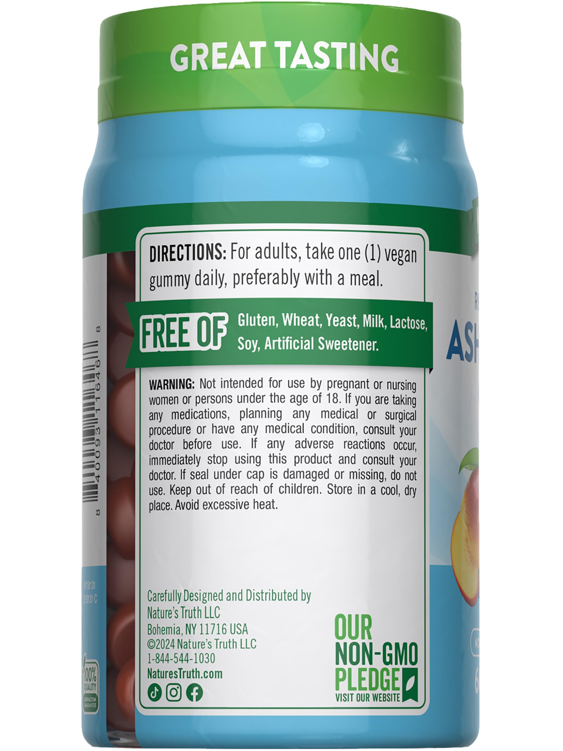 Nature's Truth Ashwagandha Gummies | 60 Count | Tropical Flavor | Vegan, Non-GMO, & Gluten Free Supplement Nature's TruthAu supplements