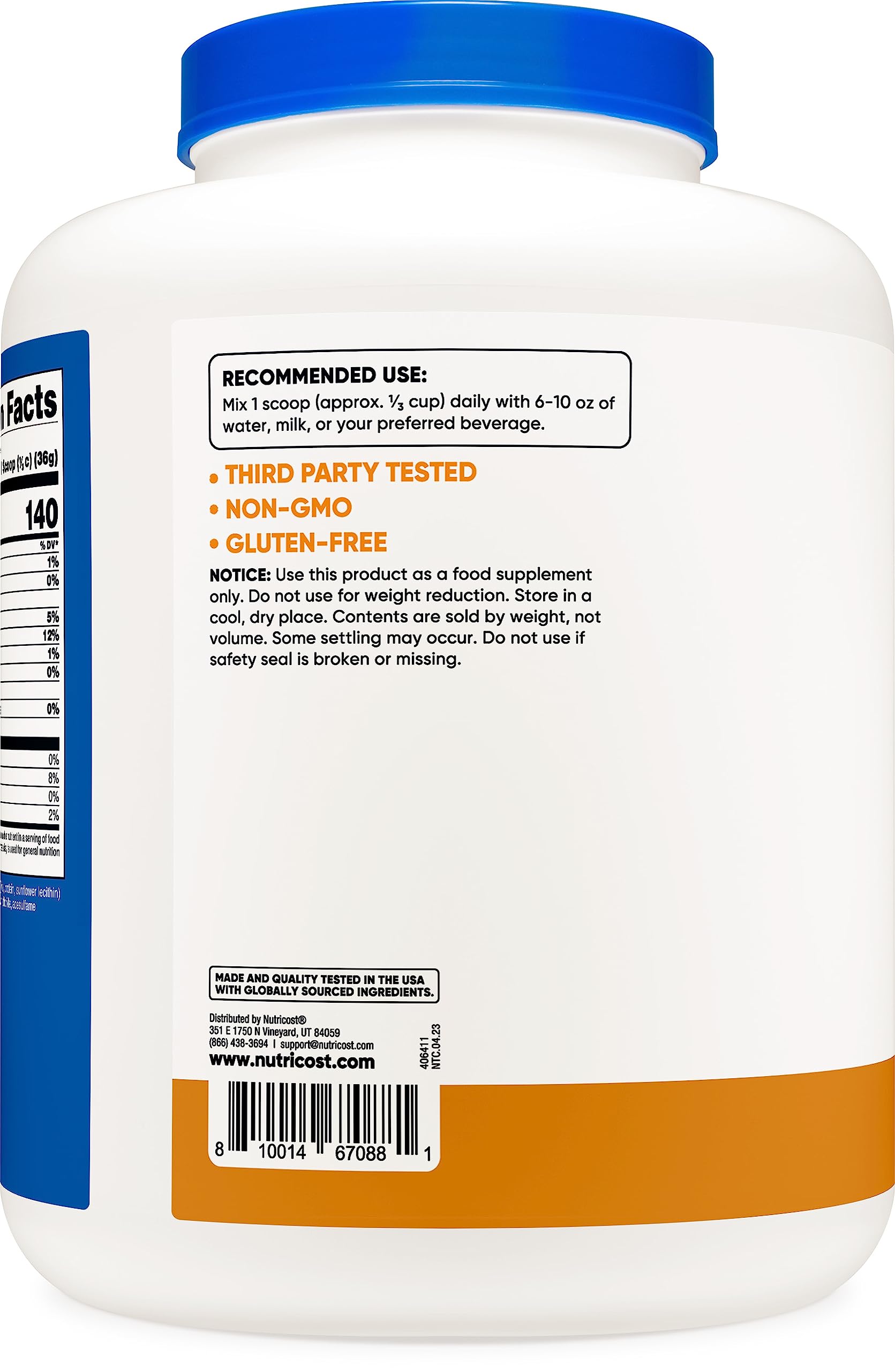 Nutricost Whey Protein Isolate (Salted Caramel, 5LBS) NutricostUS supplements