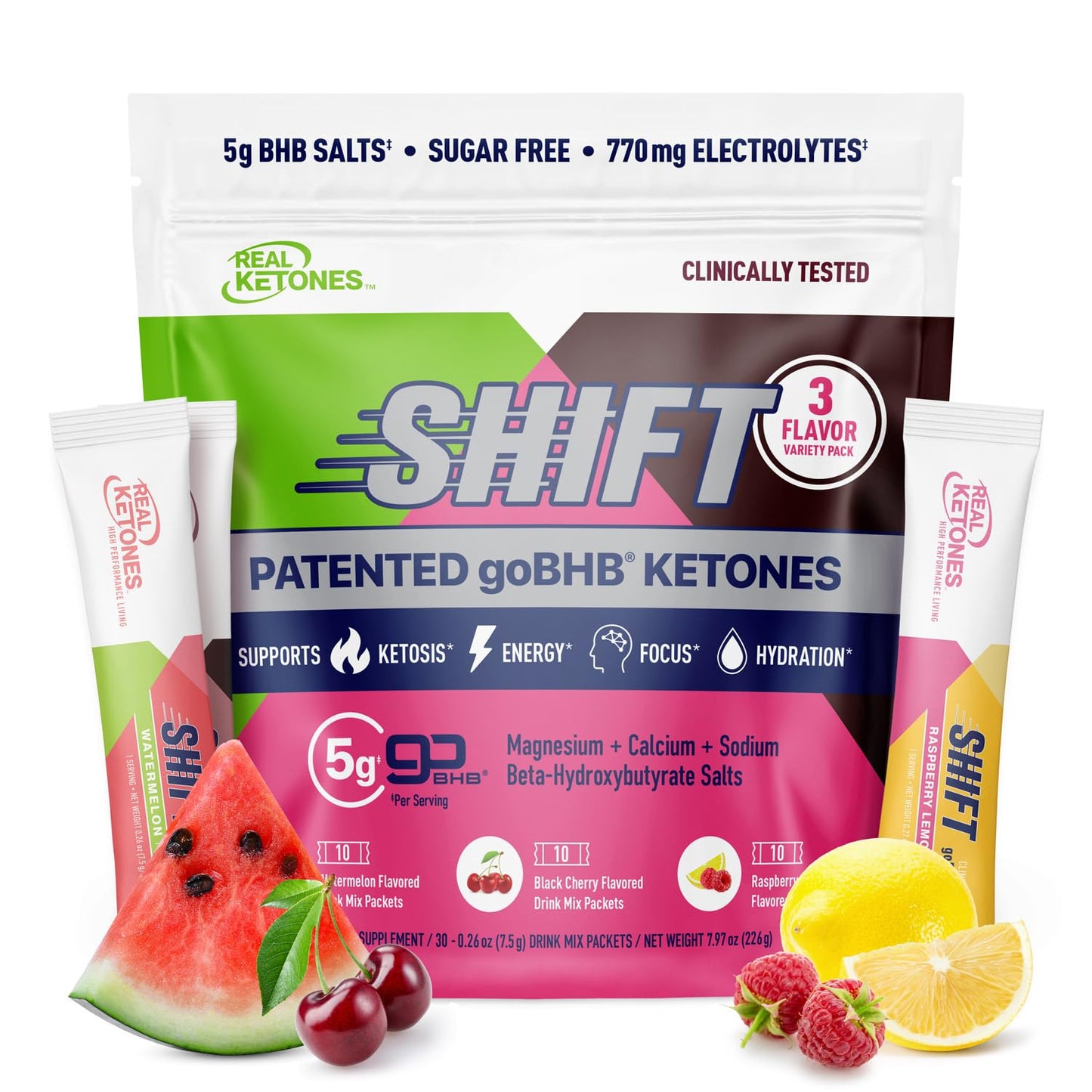 Real Ketones BHB Exogenous Ketones Drink Mix Packets Keto Electrolytes Powder Packets No Sugar with 4 Main Fasting Electrolytes Plus Hydrating Patented Keto BHB Real KetonesUS supplements
